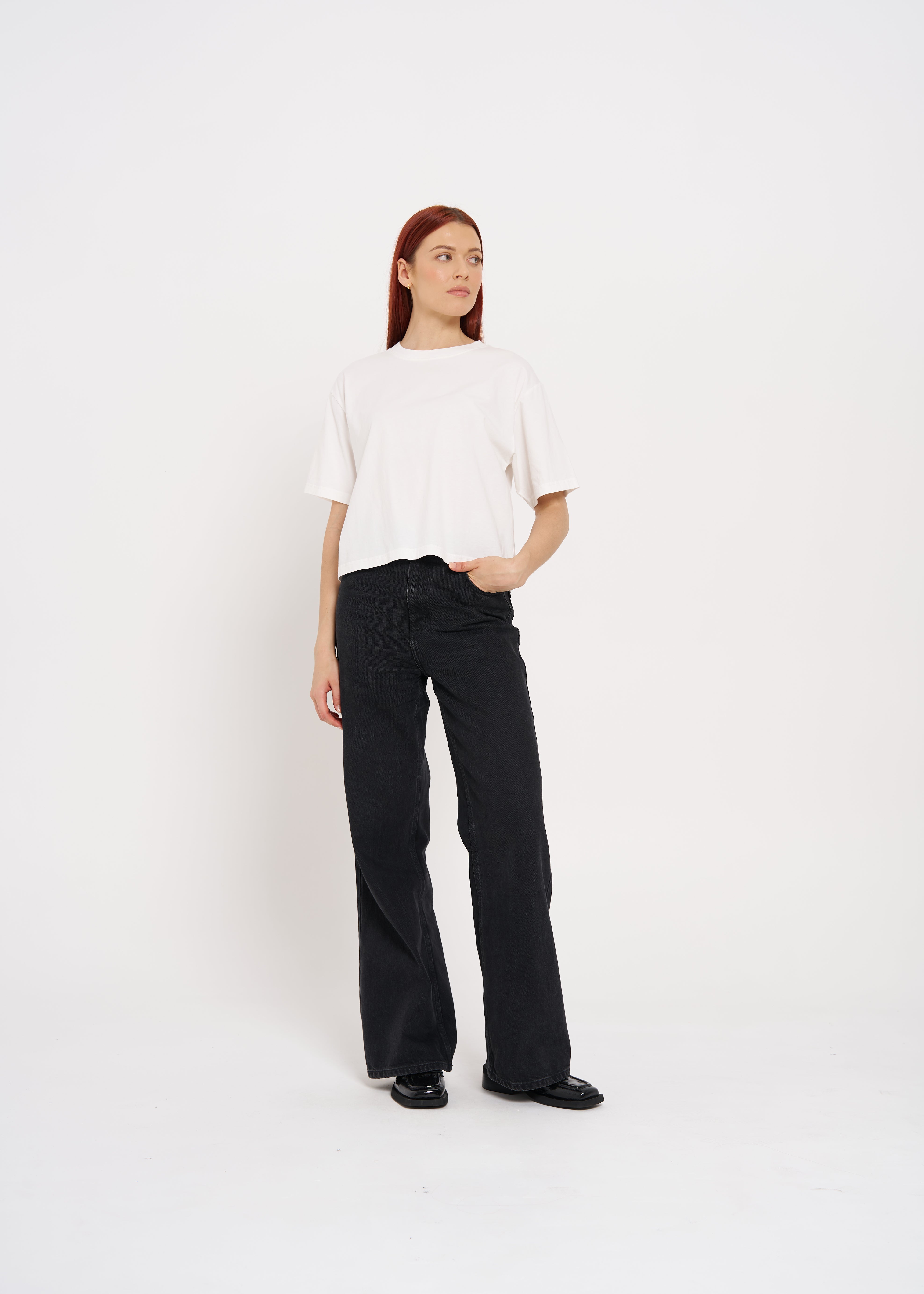 BASIC BOXY CROP TEE - MAKU THE LABEL