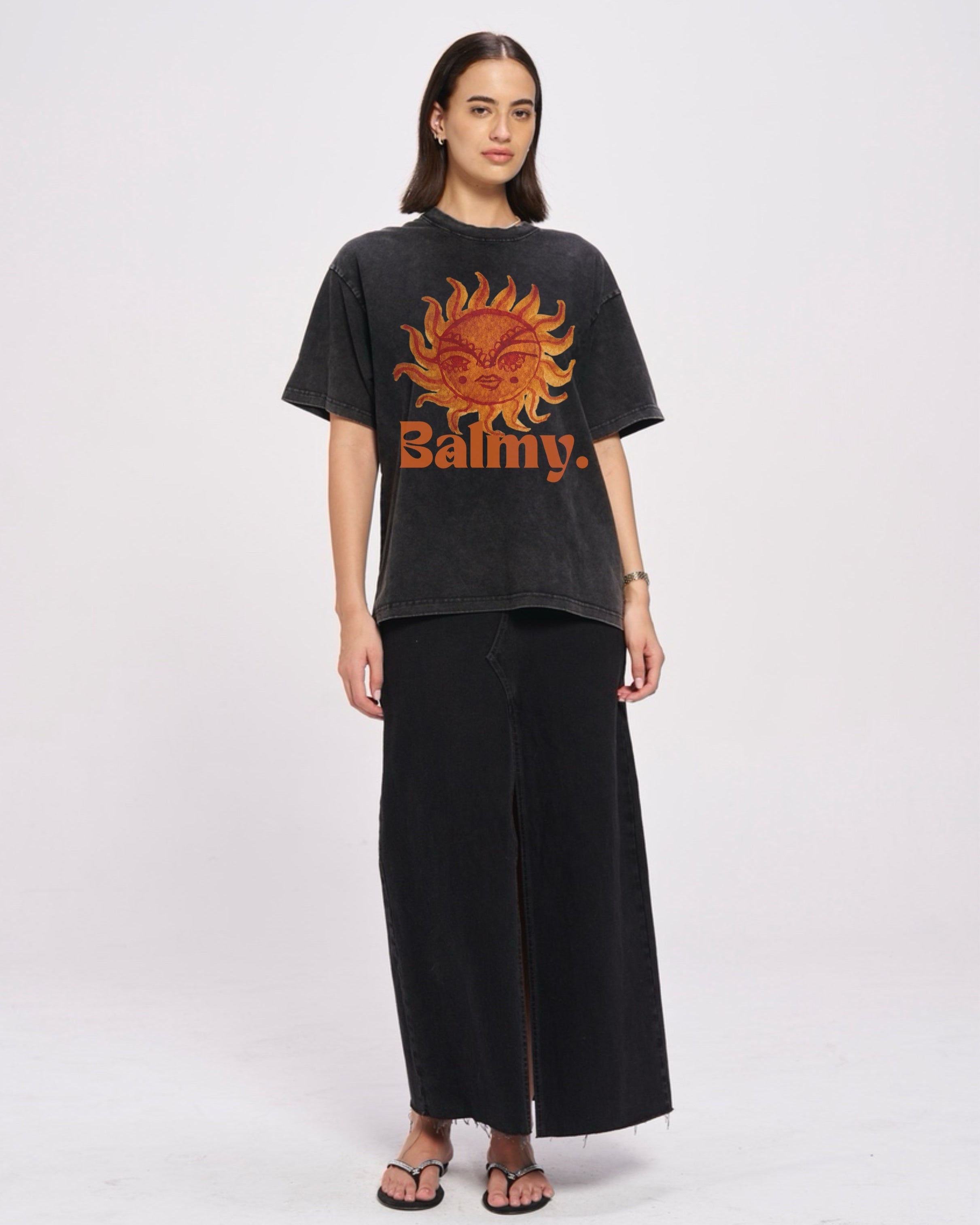 Balmy Acid Wash Oversize - MAKU THE LABEL