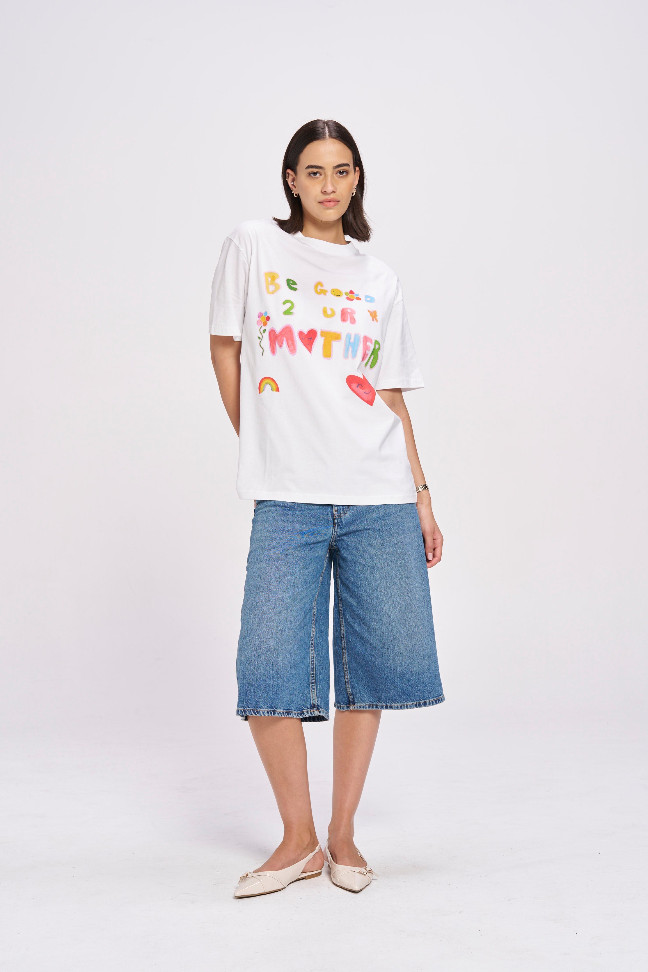 Be Good To Your Mother Oversize Tee - MAKU THE LABEL