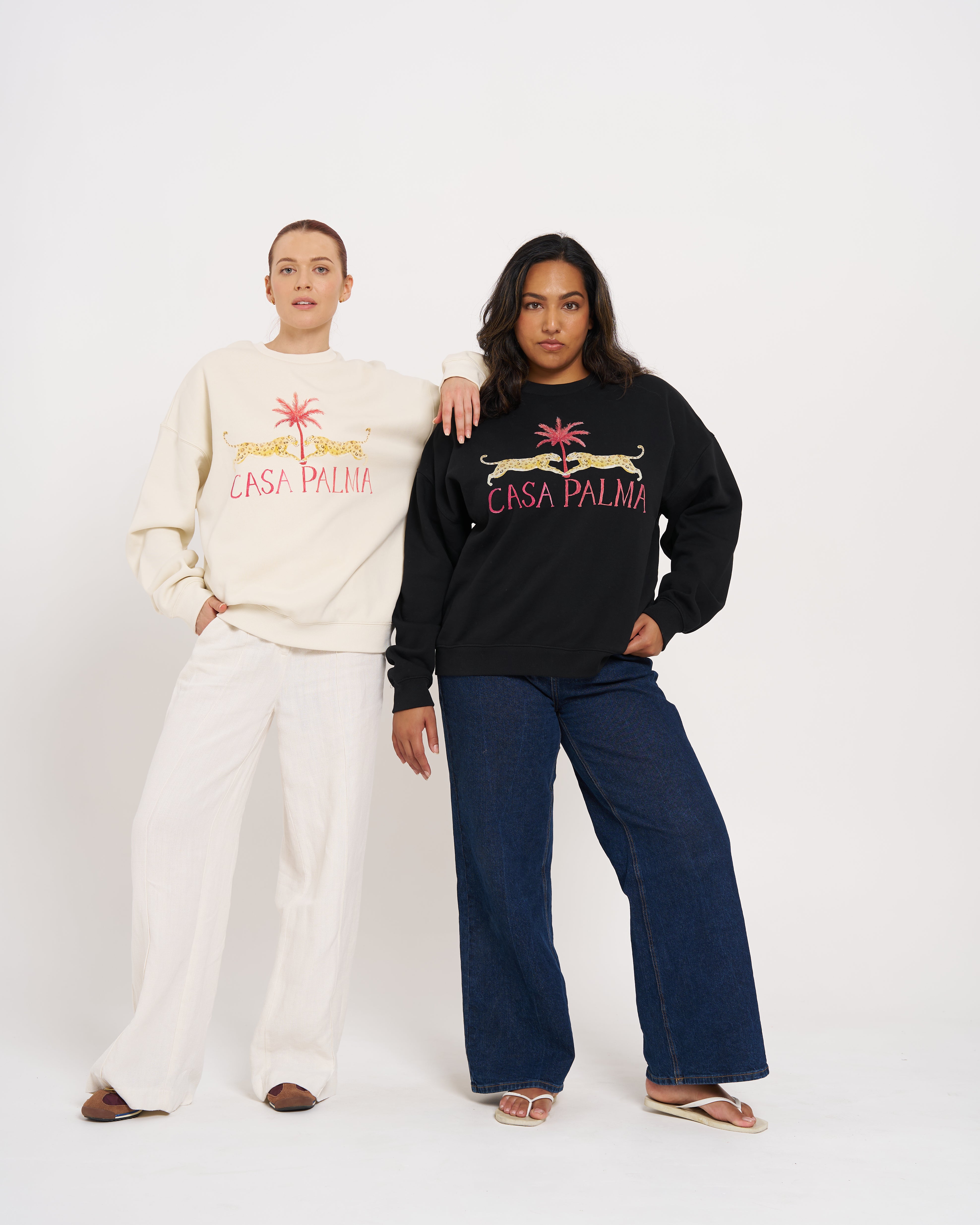 CASA PALMA FLEECE CREW - MAKU THE LABEL