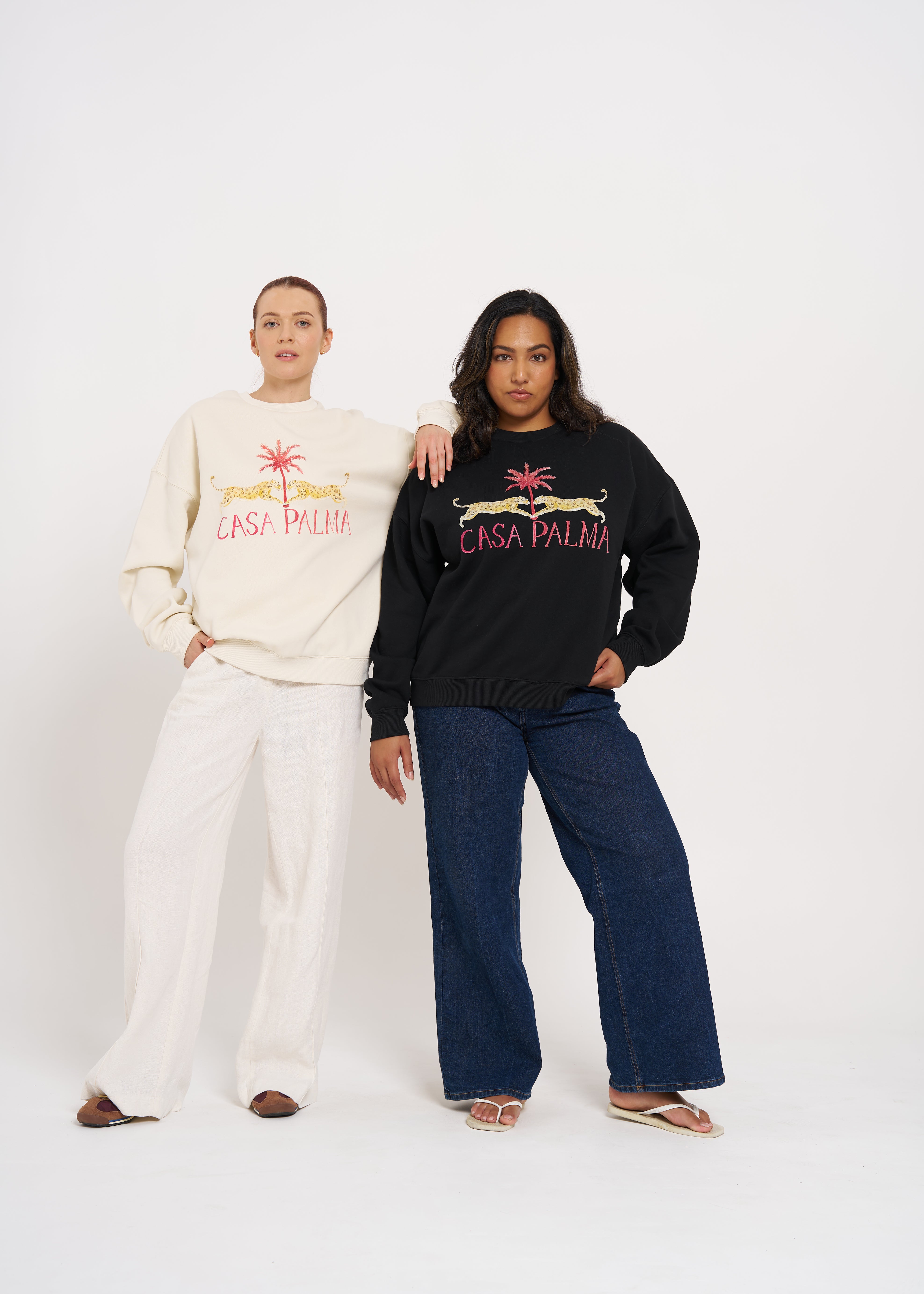 CASA PALMA FLEECE CREW - MAKU THE LABEL