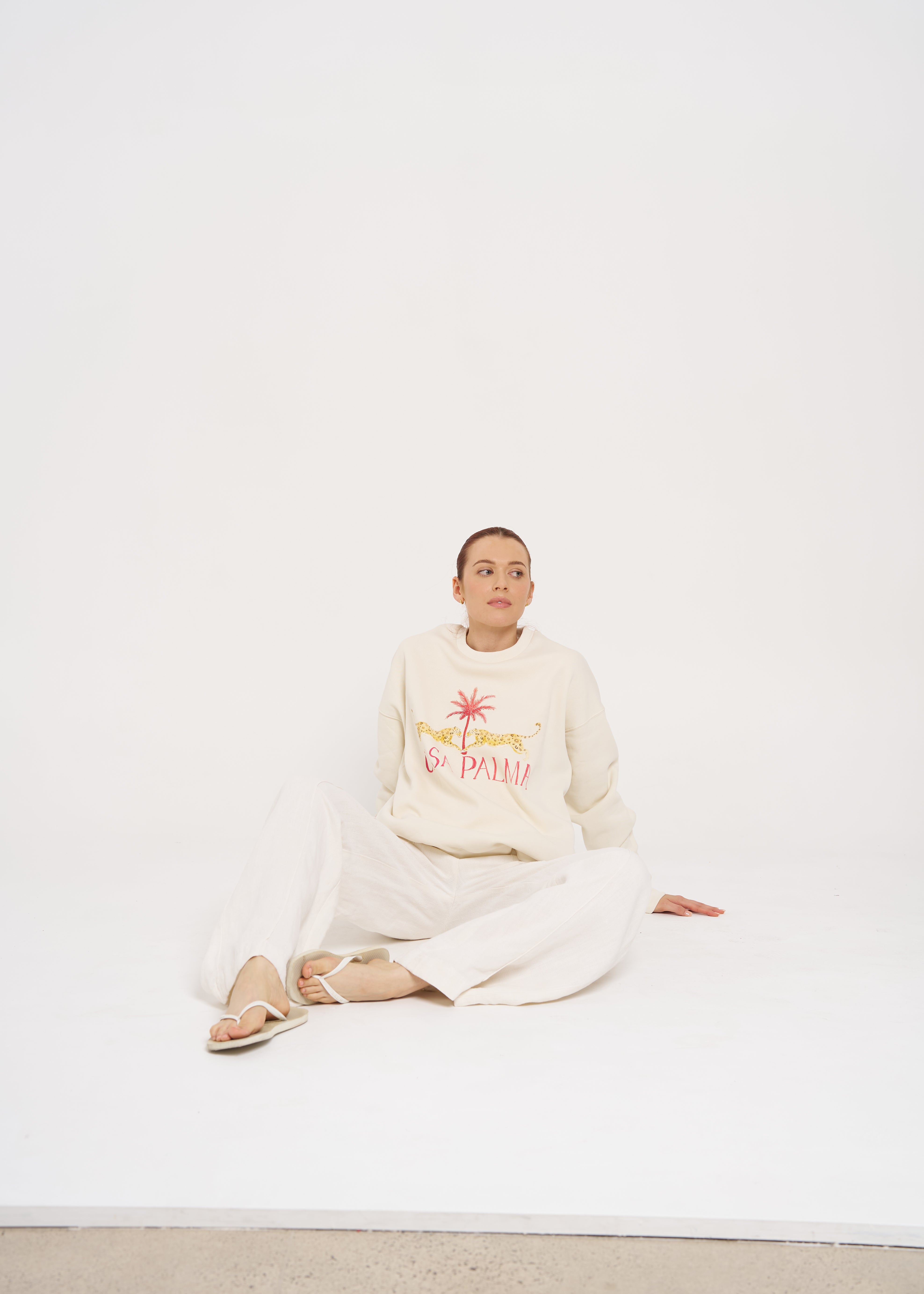 CASA PALMA FLEECE CREW - MAKU THE LABEL