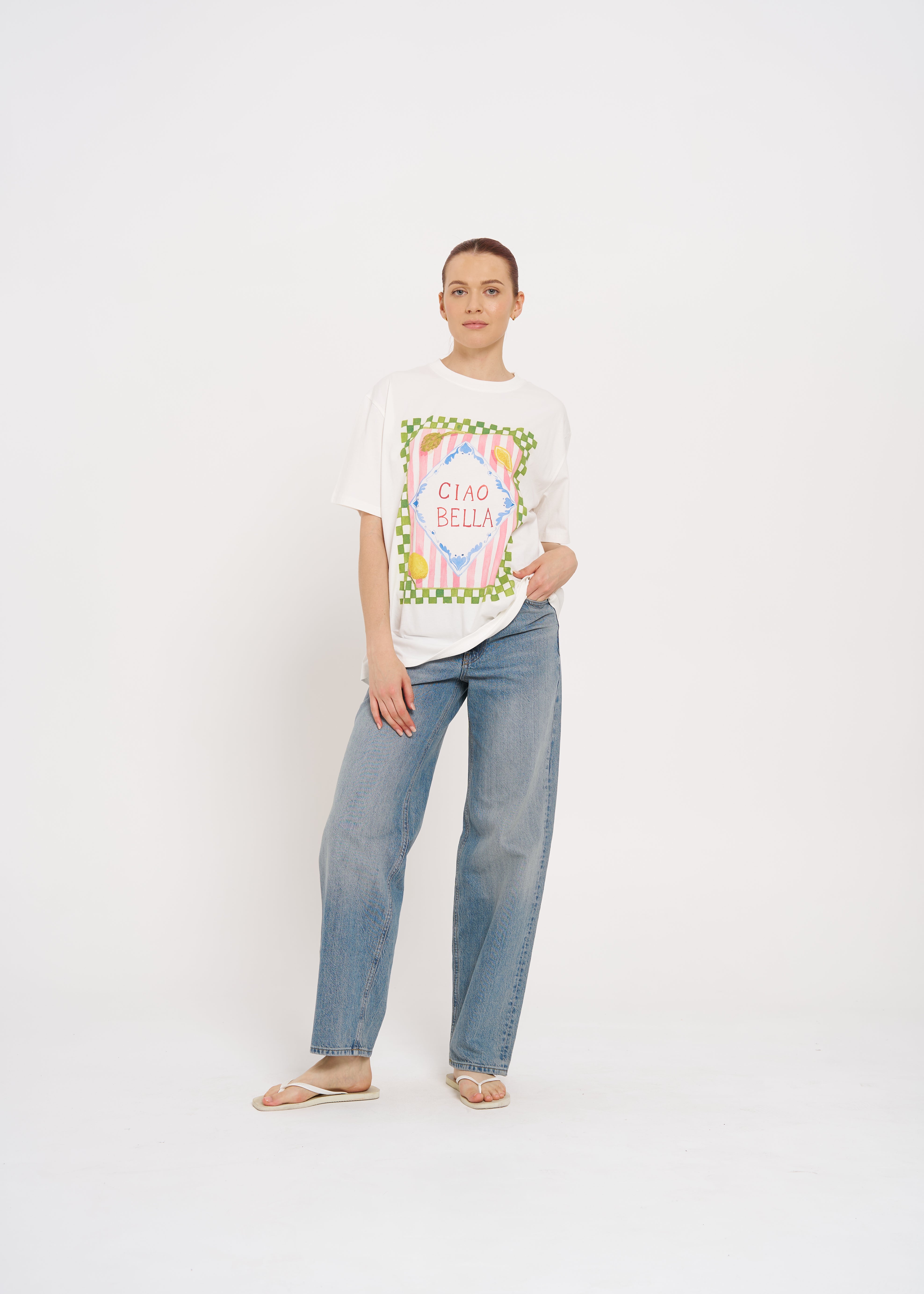 CIAO BELLA OVERSIZE TEE - MAKU THE LABEL