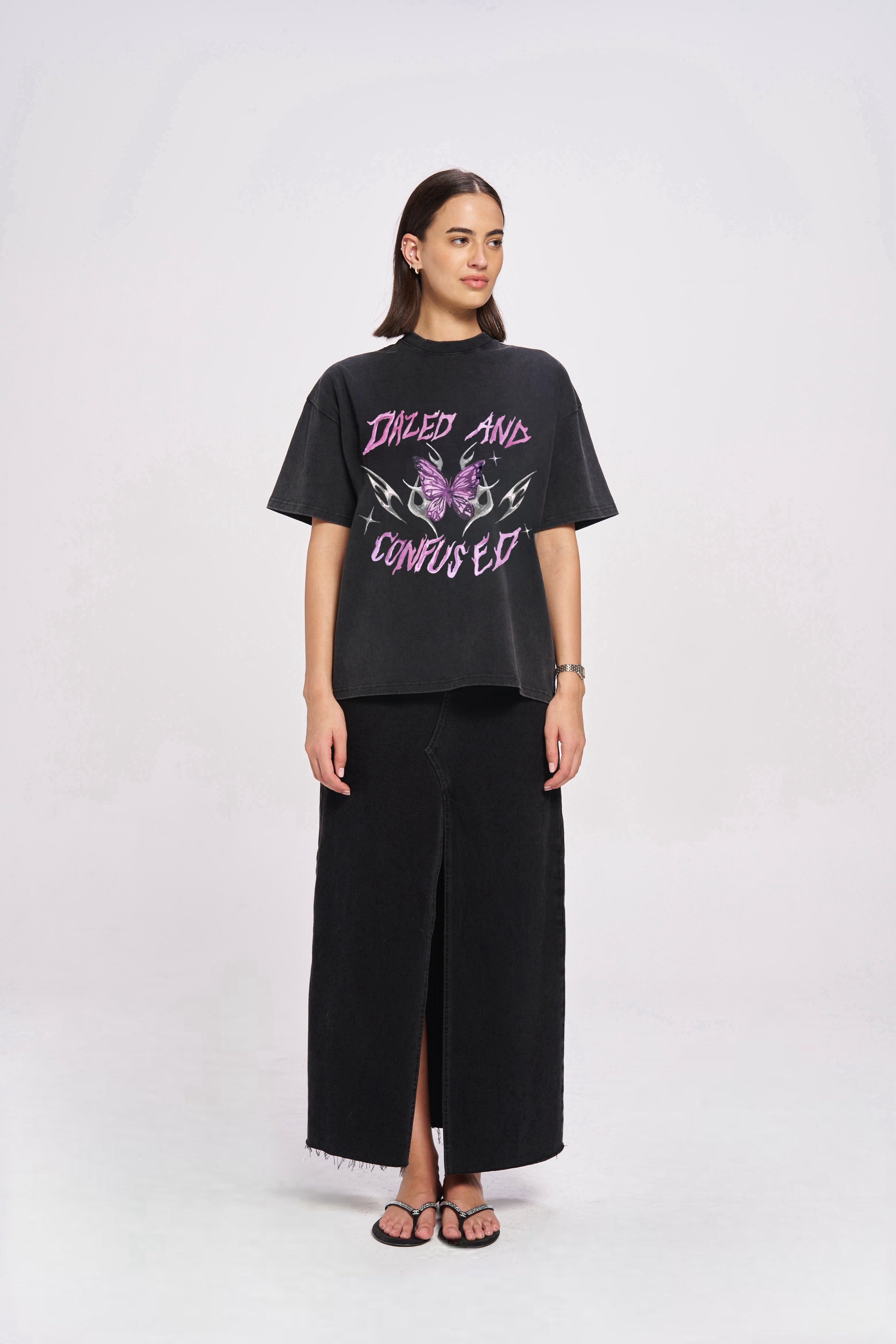 Dazed and confused snow wash tee - MAKU THE LABEL