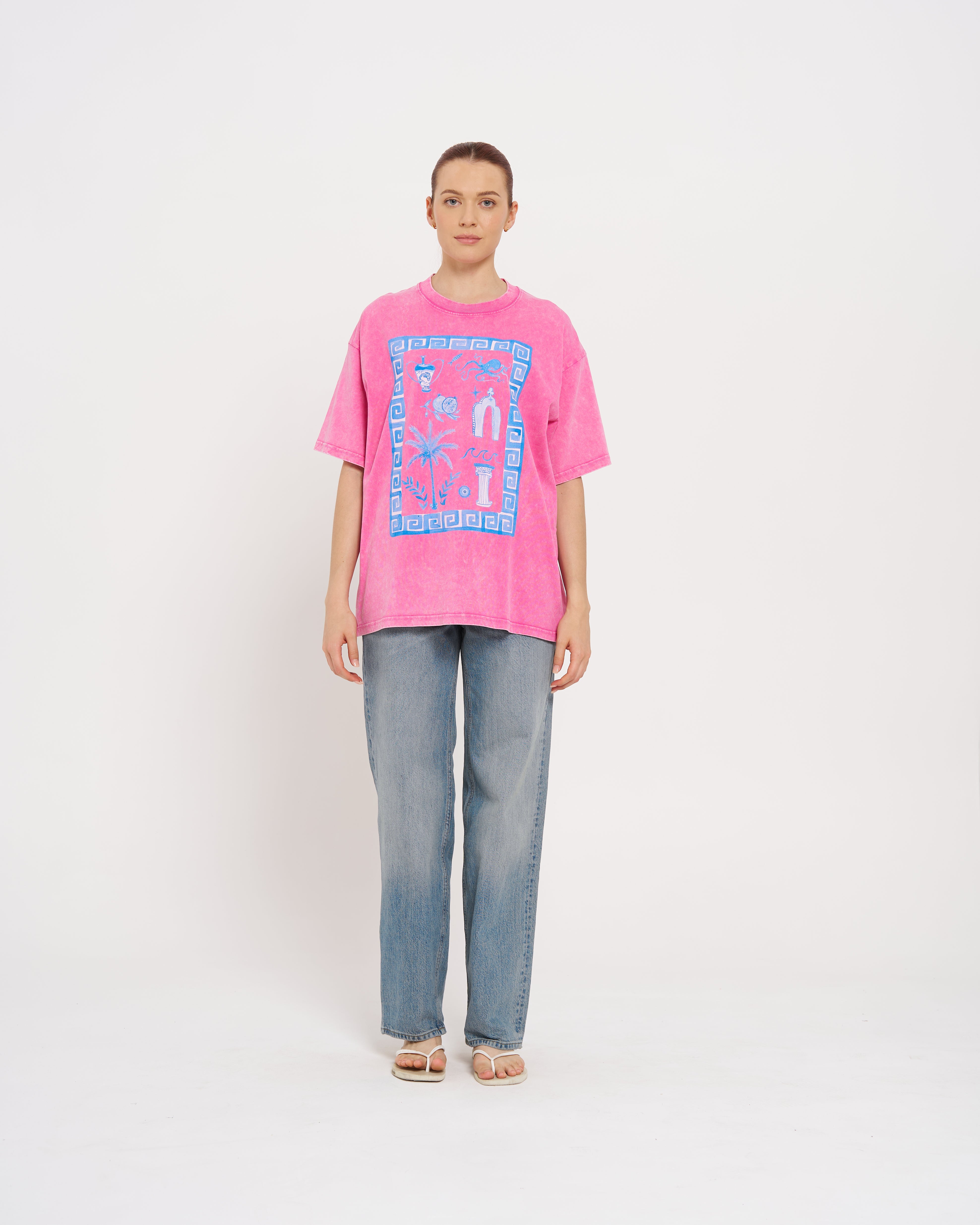 GREEK GODDESS OVERSIZE TEE - MAKU THE LABEL