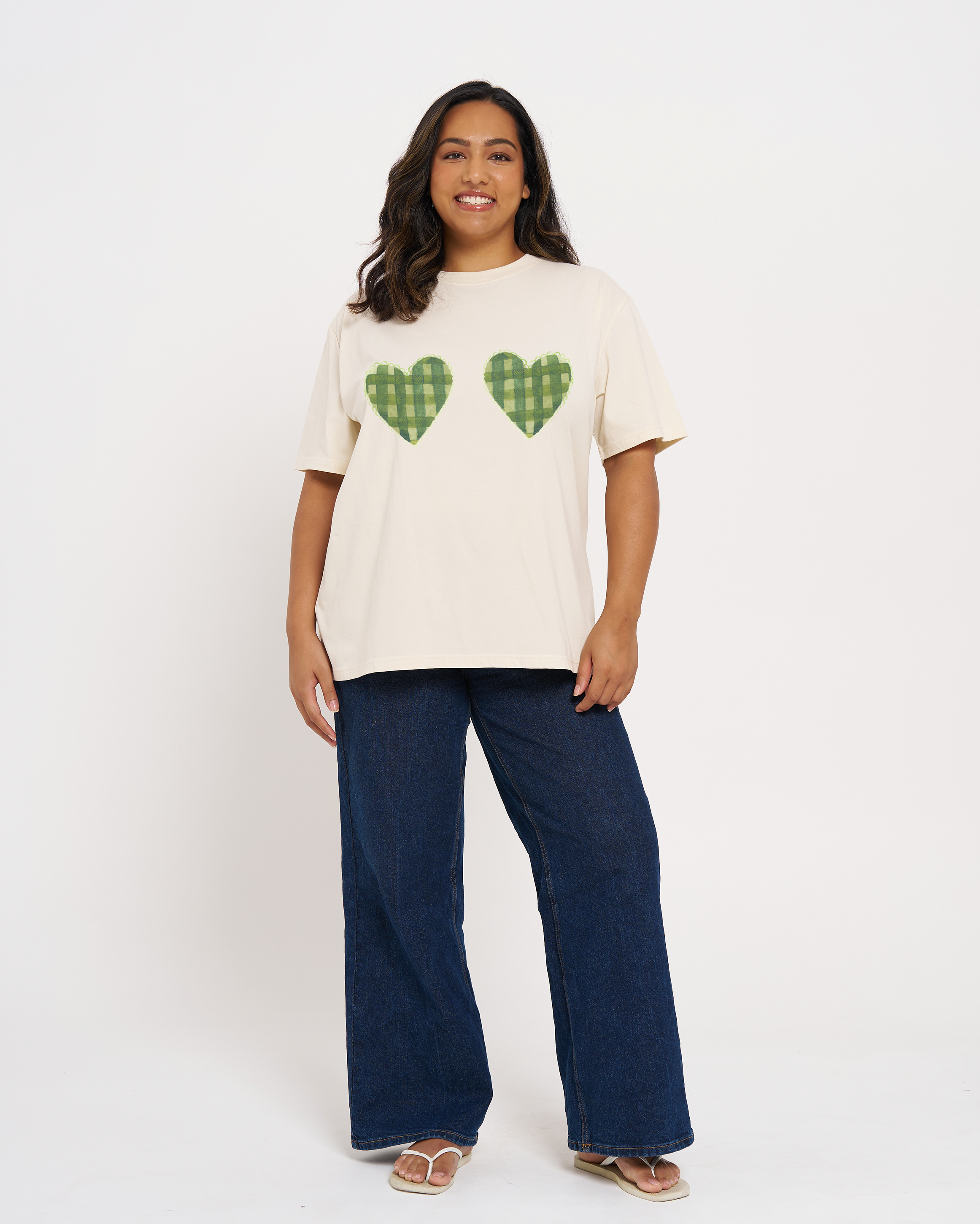 Green Plaid Heart Bra - MAKU THE LABEL