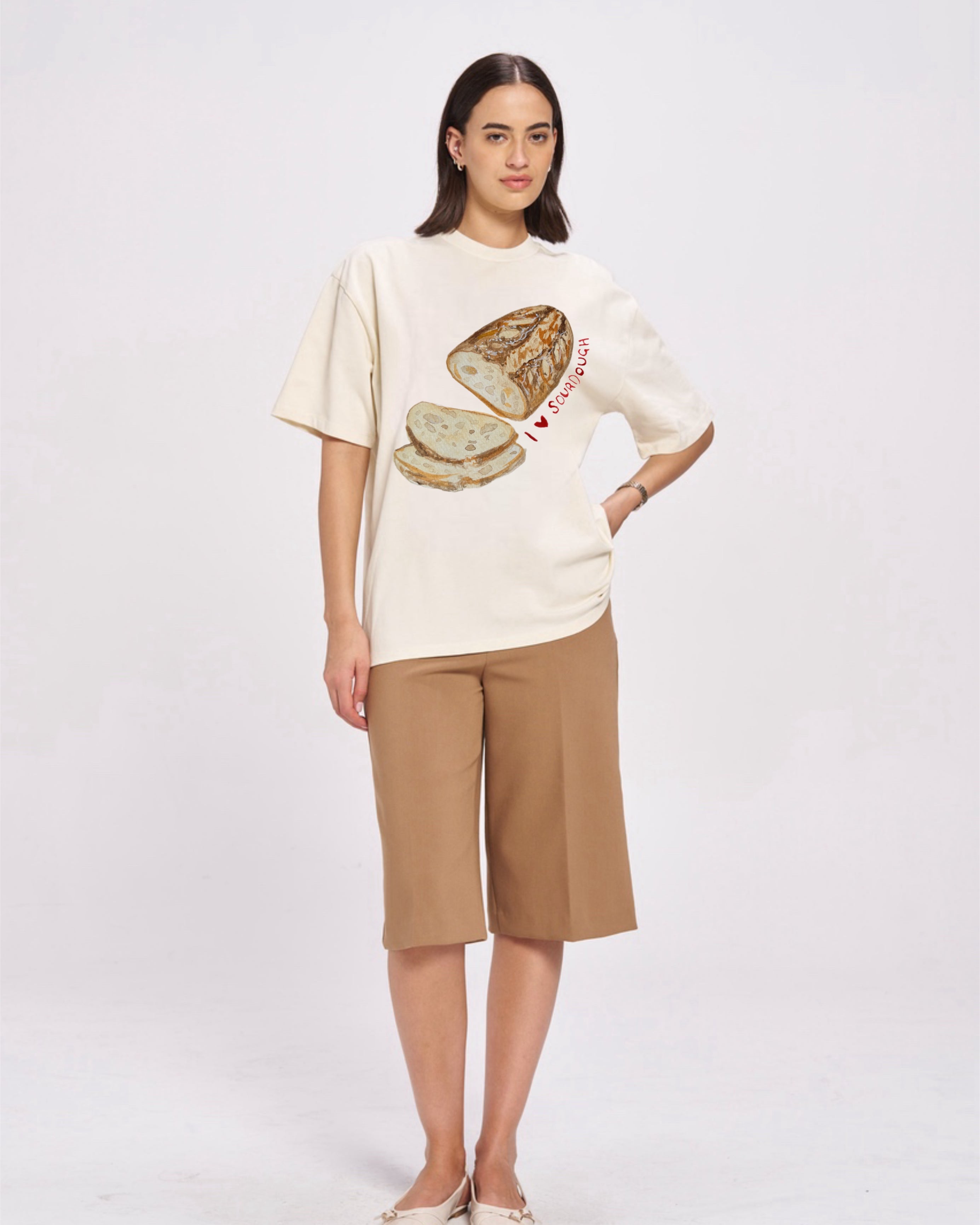 I Love Sourdough Oversize Tee - MAKU THE LABEL