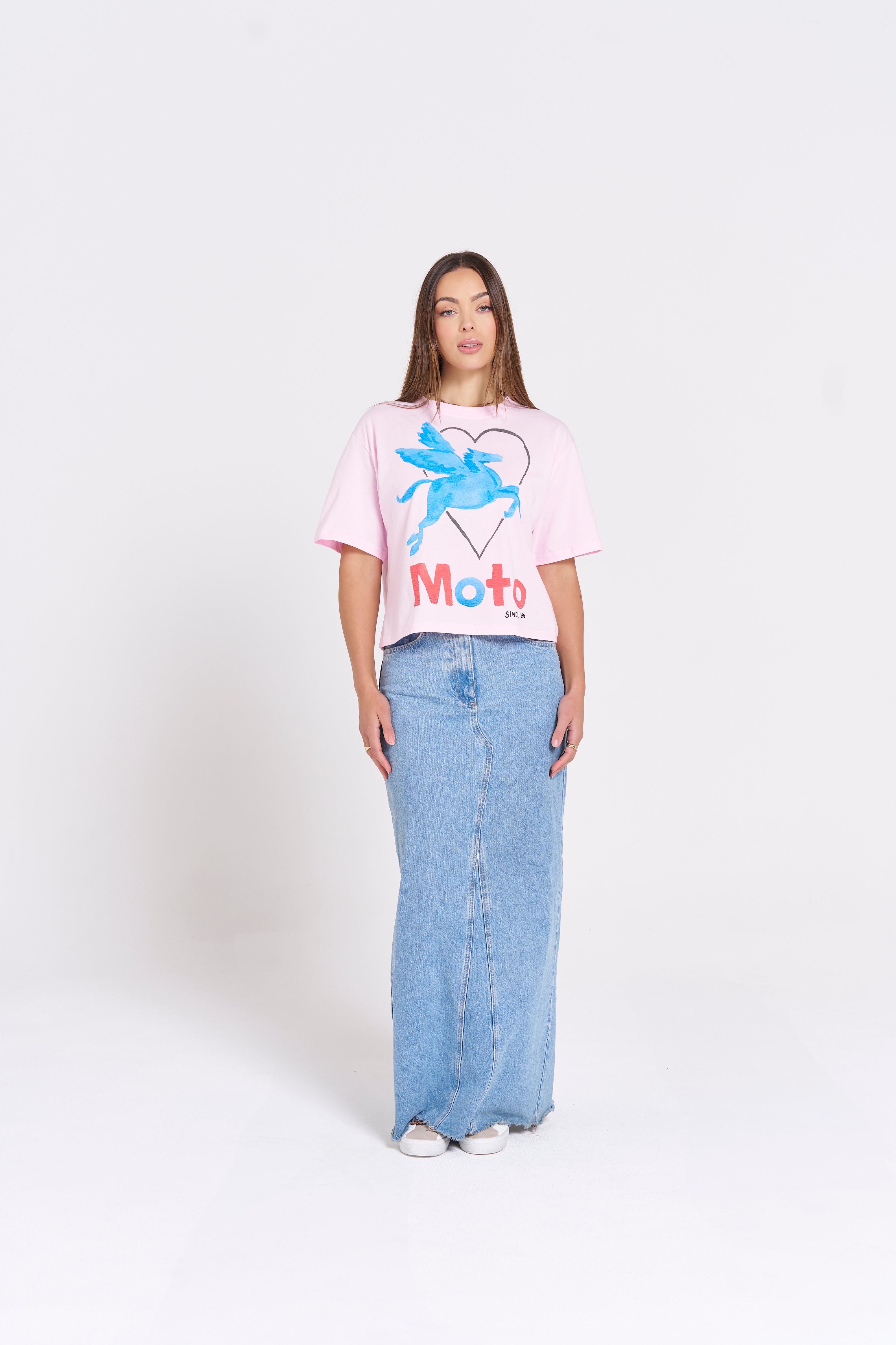 MTL Moto T-shirt Pink - MAKU THE LABEL