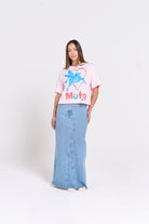 MTL Moto T-shirt Pink - MAKU THE LABEL