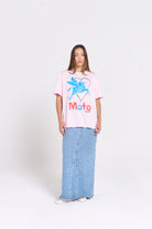 MTL Moto T-shirt Pink - MAKU THE LABEL