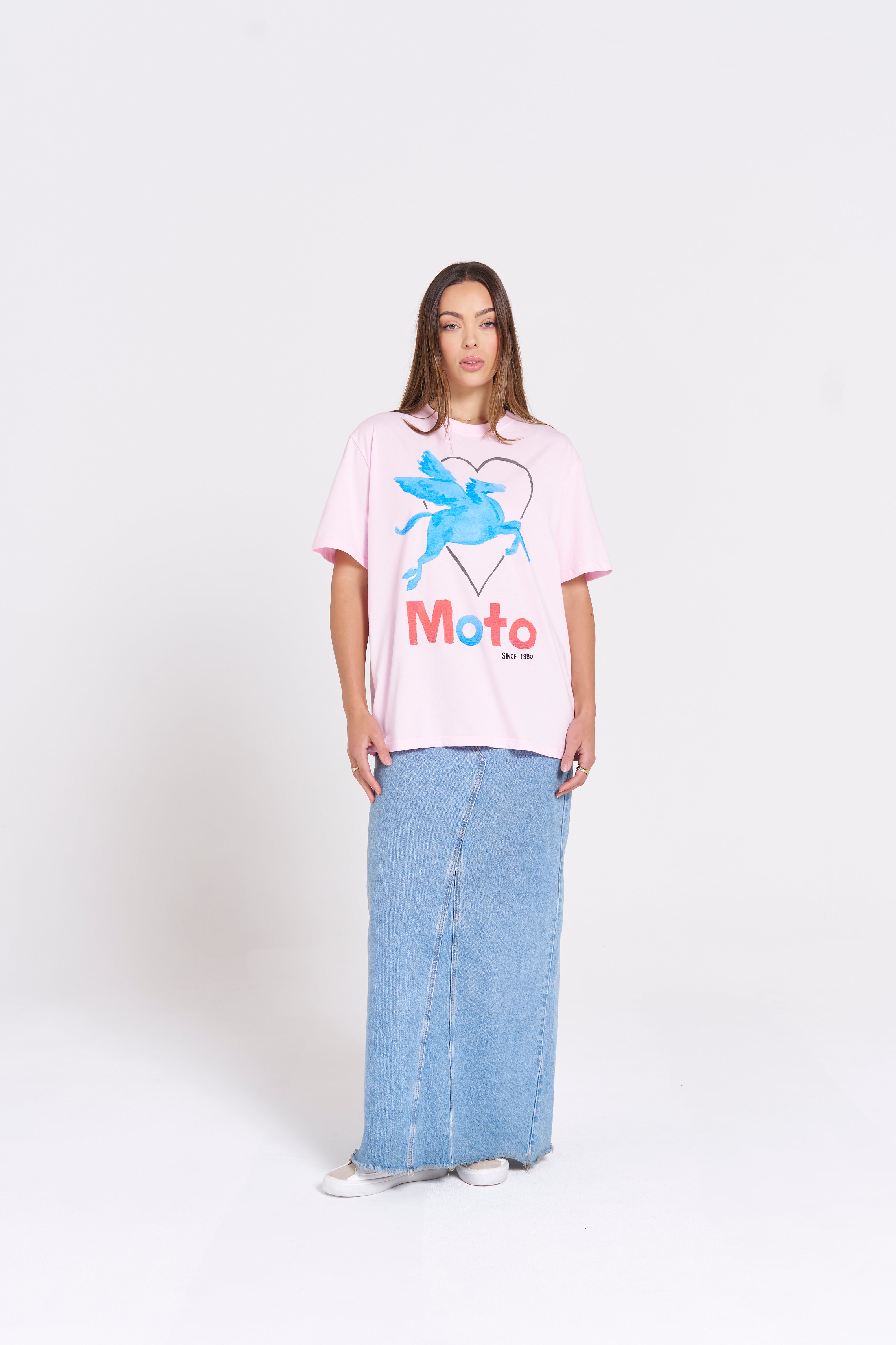 MTL Moto T-shirt Pink - MAKU THE LABEL
