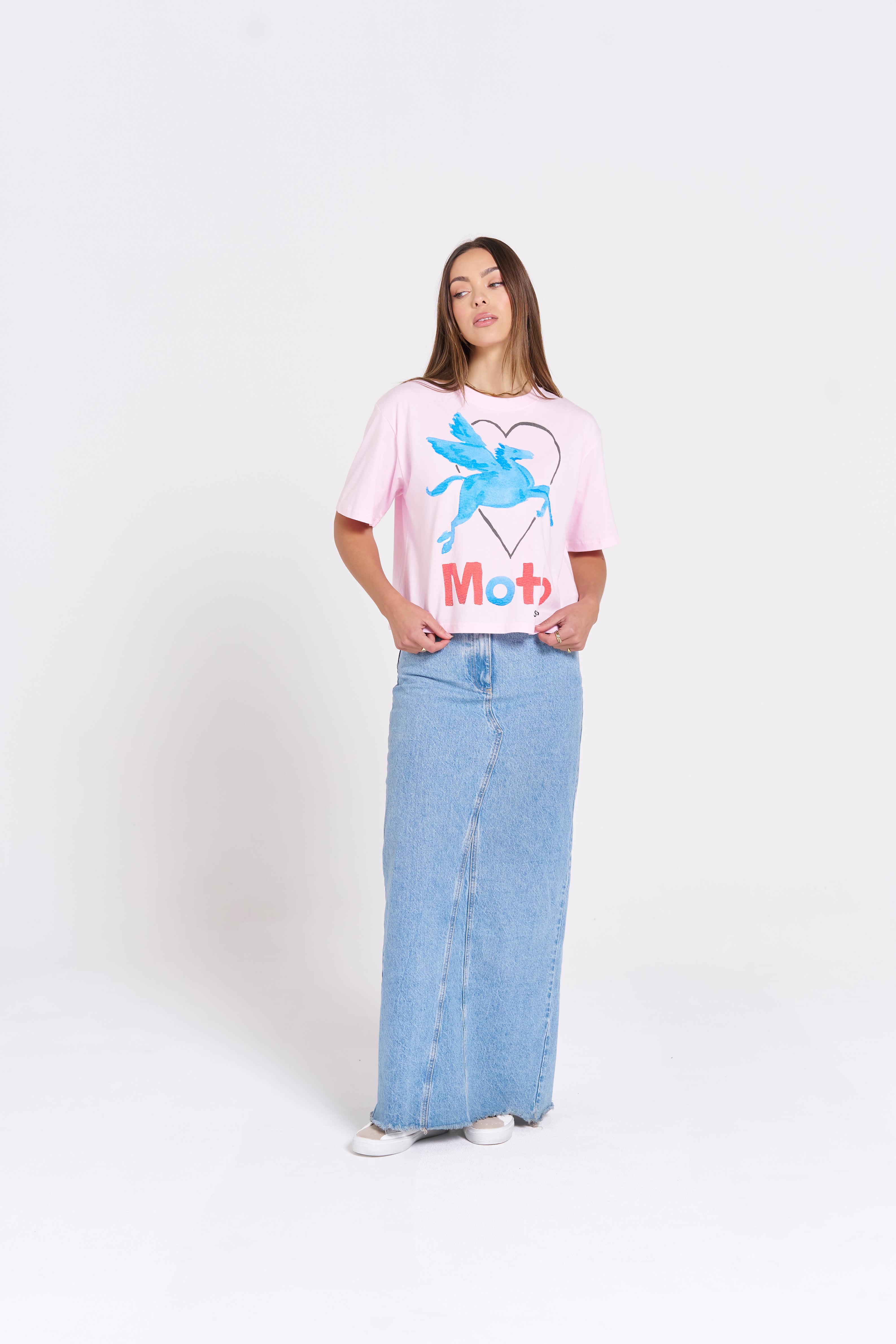 MTL Moto T-shirt Pink - MAKU THE LABEL