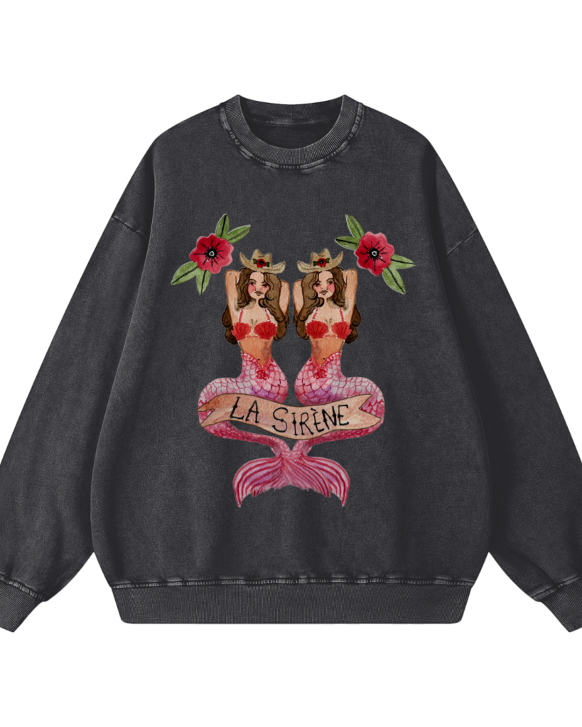 Mermaid La Sirene Crew Neck - MAKU THE LABEL