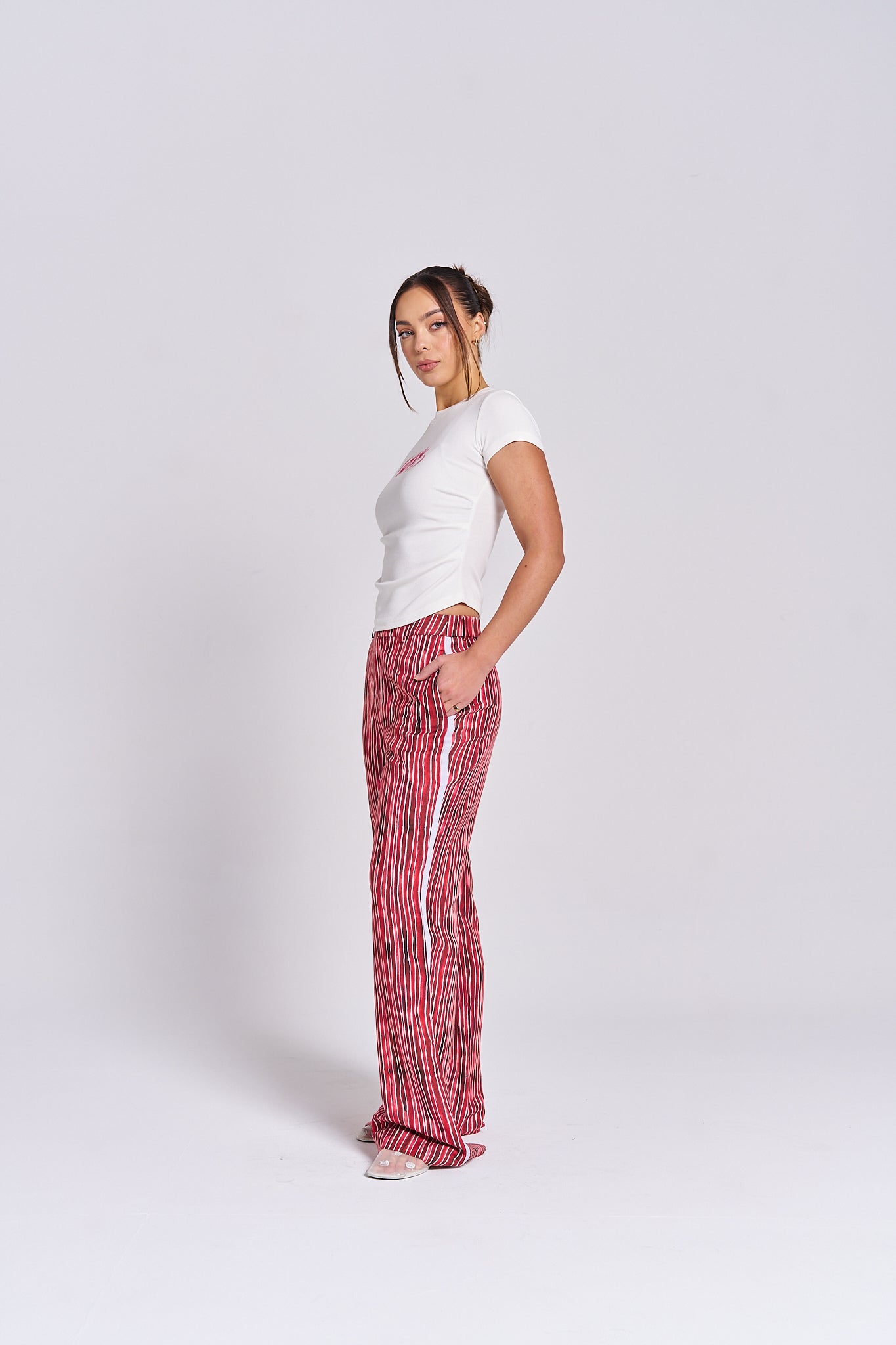Pomegranate Linen Pants - Pre-Order Sold Out - MAKU THE LABEL