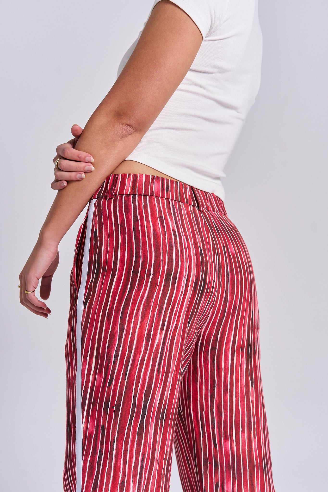 Pomegranate Linen Pants - Pre-Order Sold Out - MAKU THE LABEL