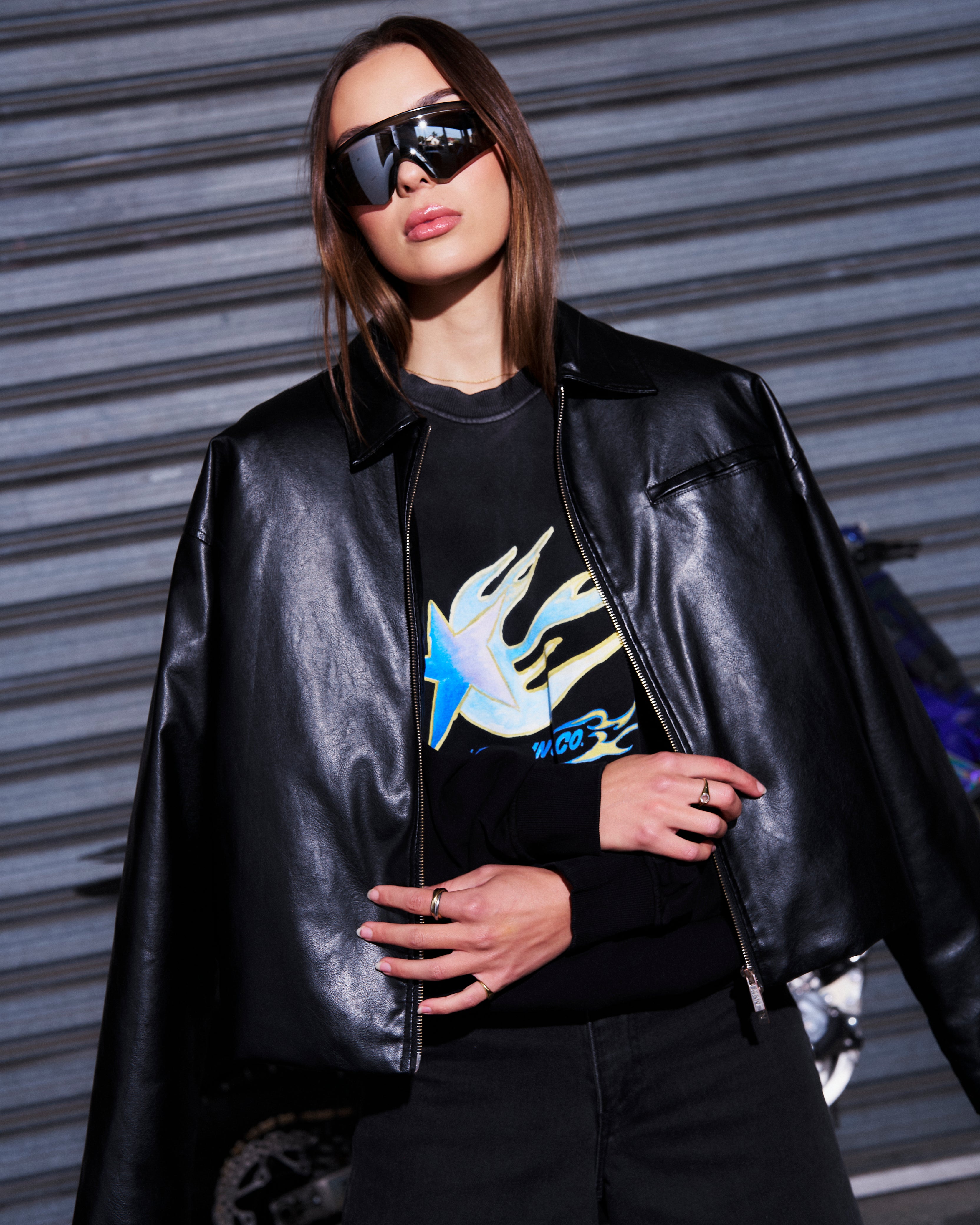 RACING CO ACID WASH CREW - MAKU THE LABEL