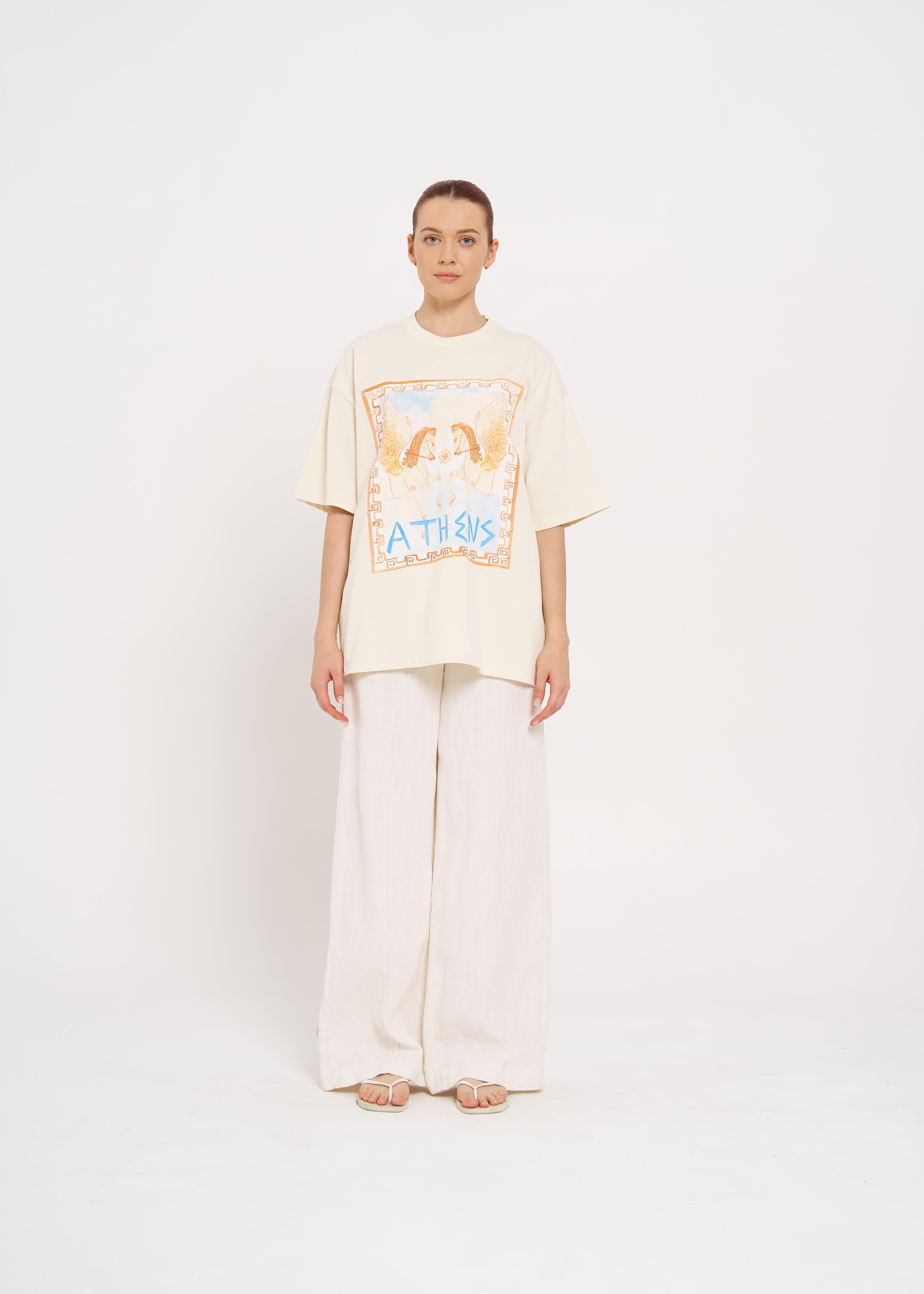 ATHENS OVERSIZE TEE - MAKU THE LABEL 