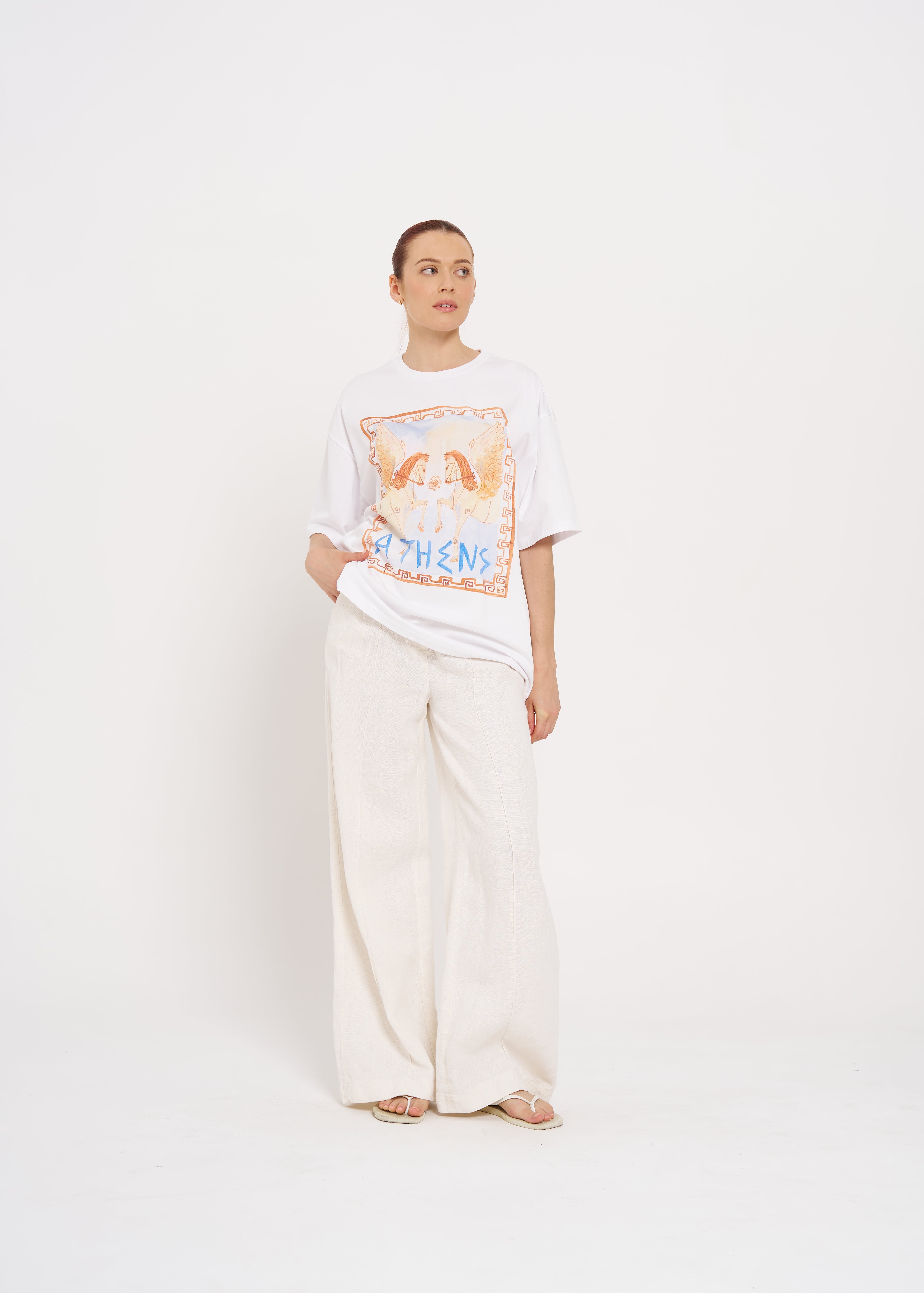 ATHENS OVERSIZE TEE - MAKU THE LABEL 