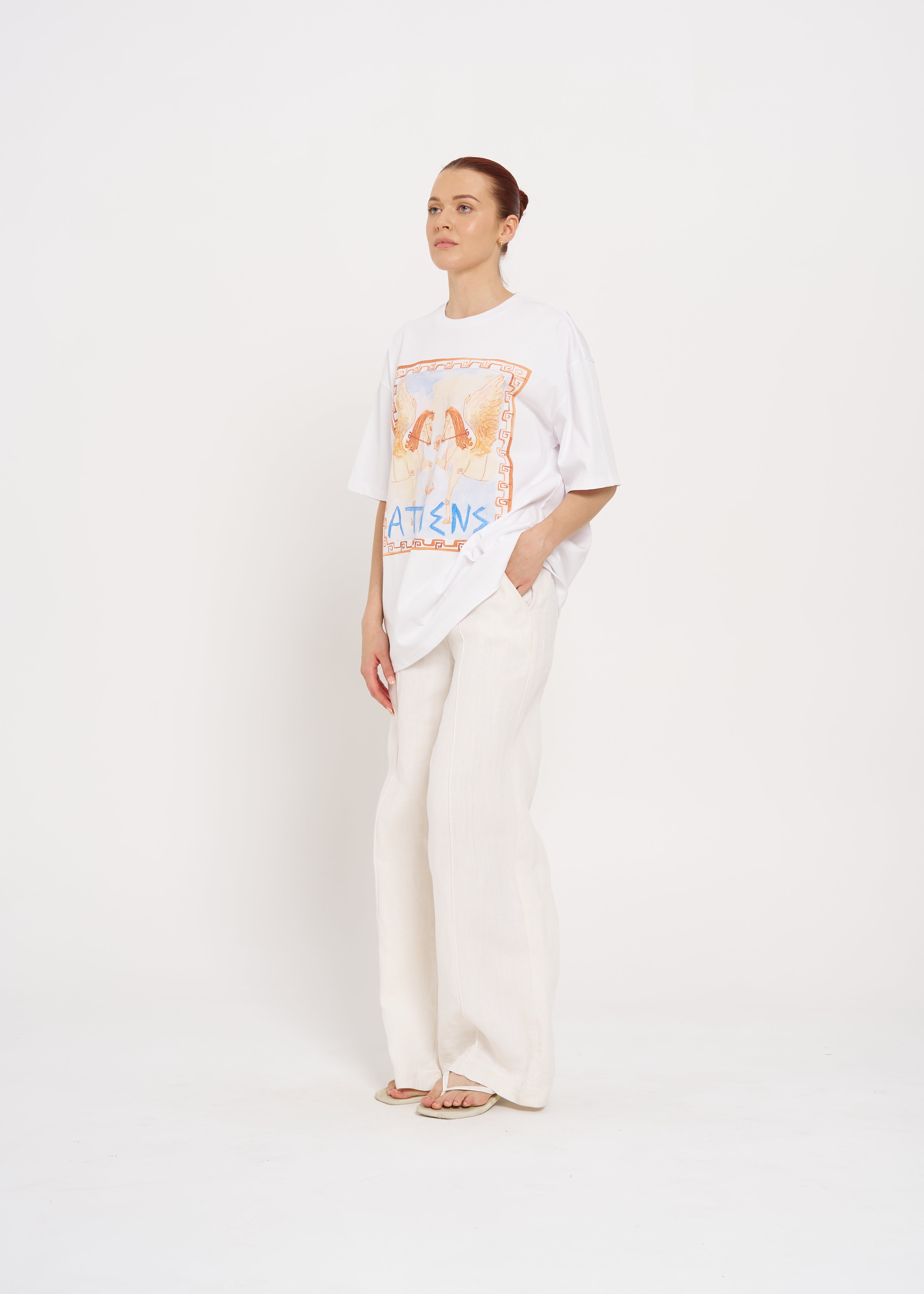 ATHENS OVERSIZE TEE - MAKU THE LABEL 