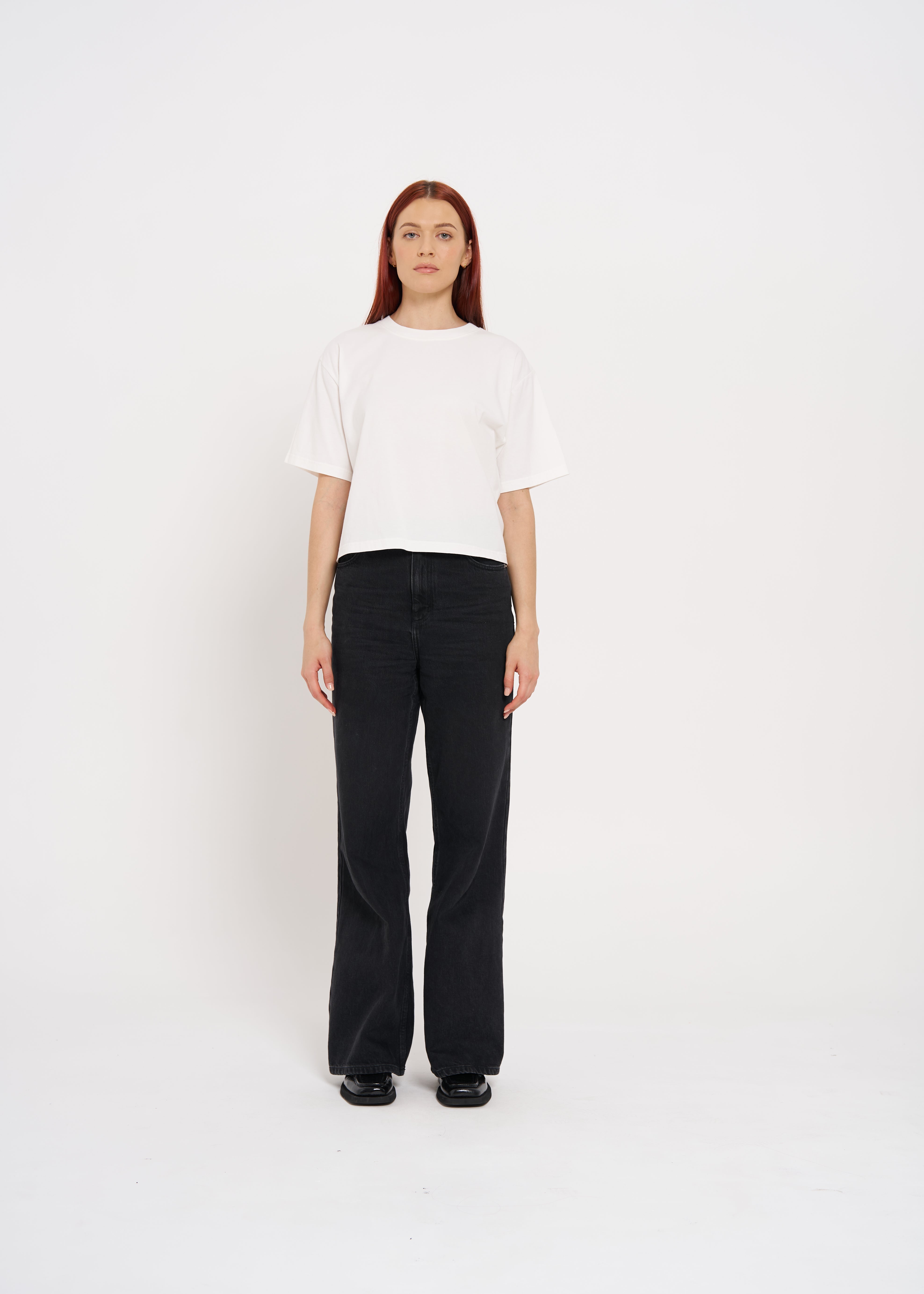 BASIC BOXY CROP TEE - MAKU THE LABEL 