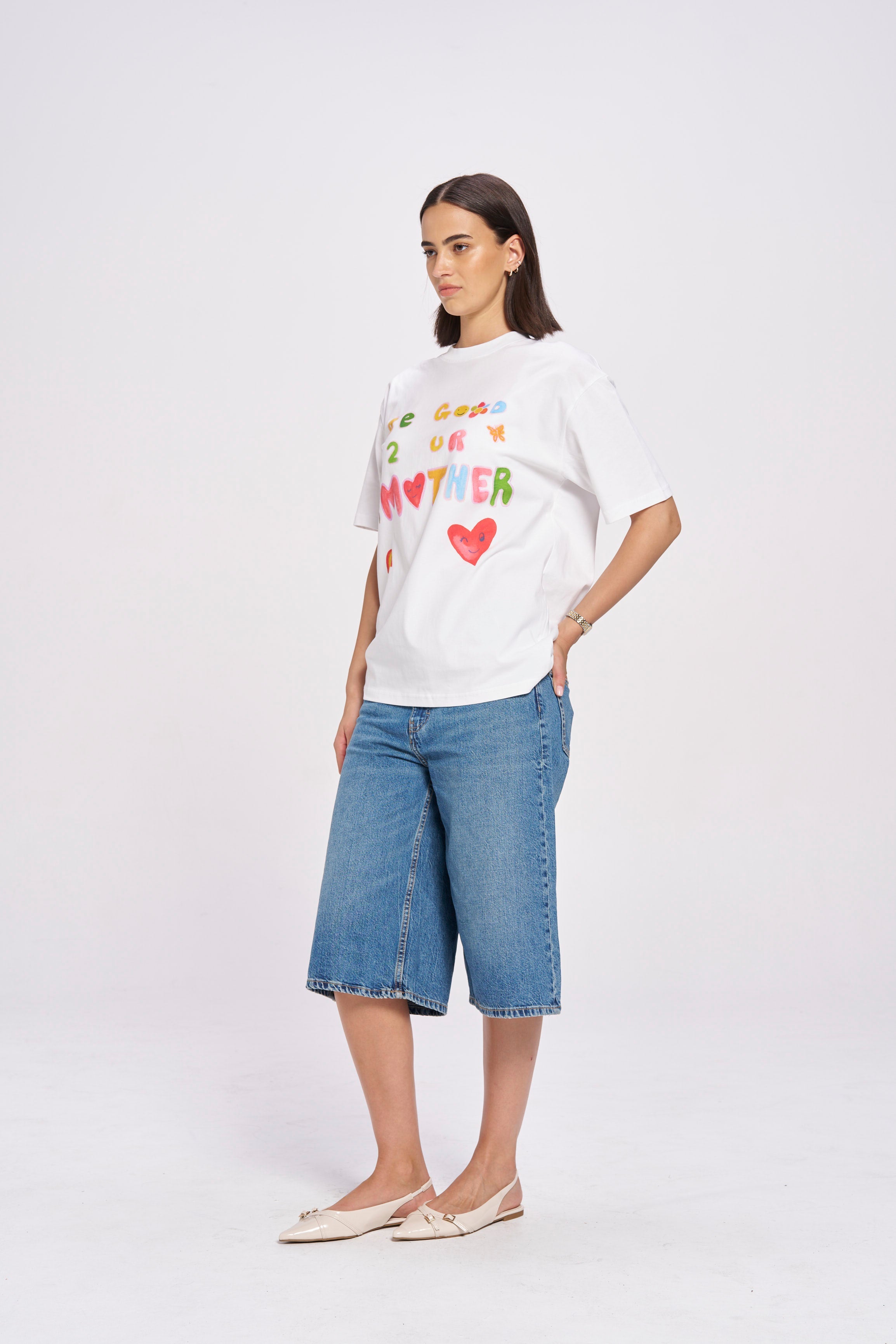 Be Good To Your Mother Oversize Tee - MAKU THE LABEL 