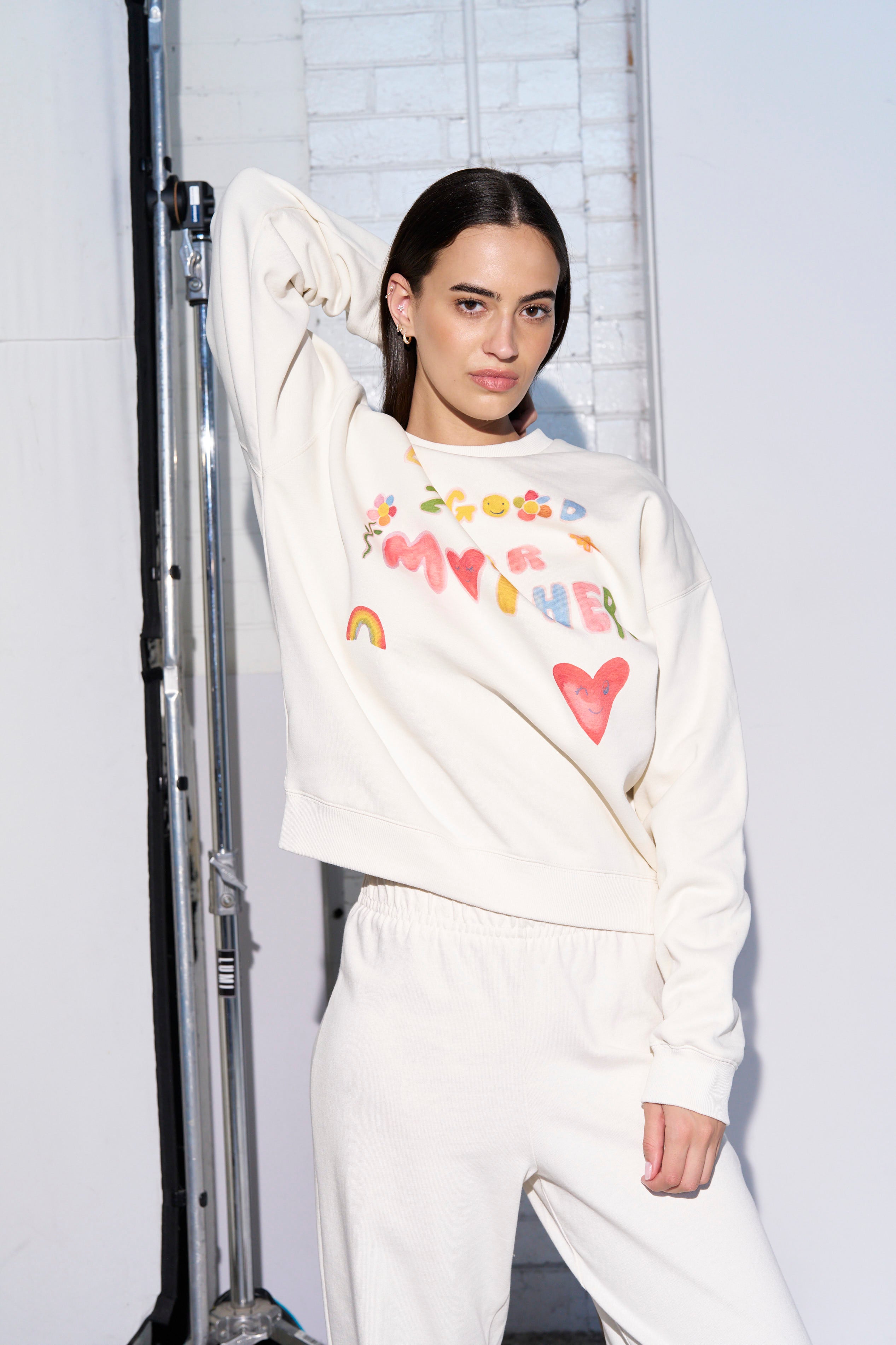 Be Good to your Mother Fleece Crew - MAKU THE LABEL 