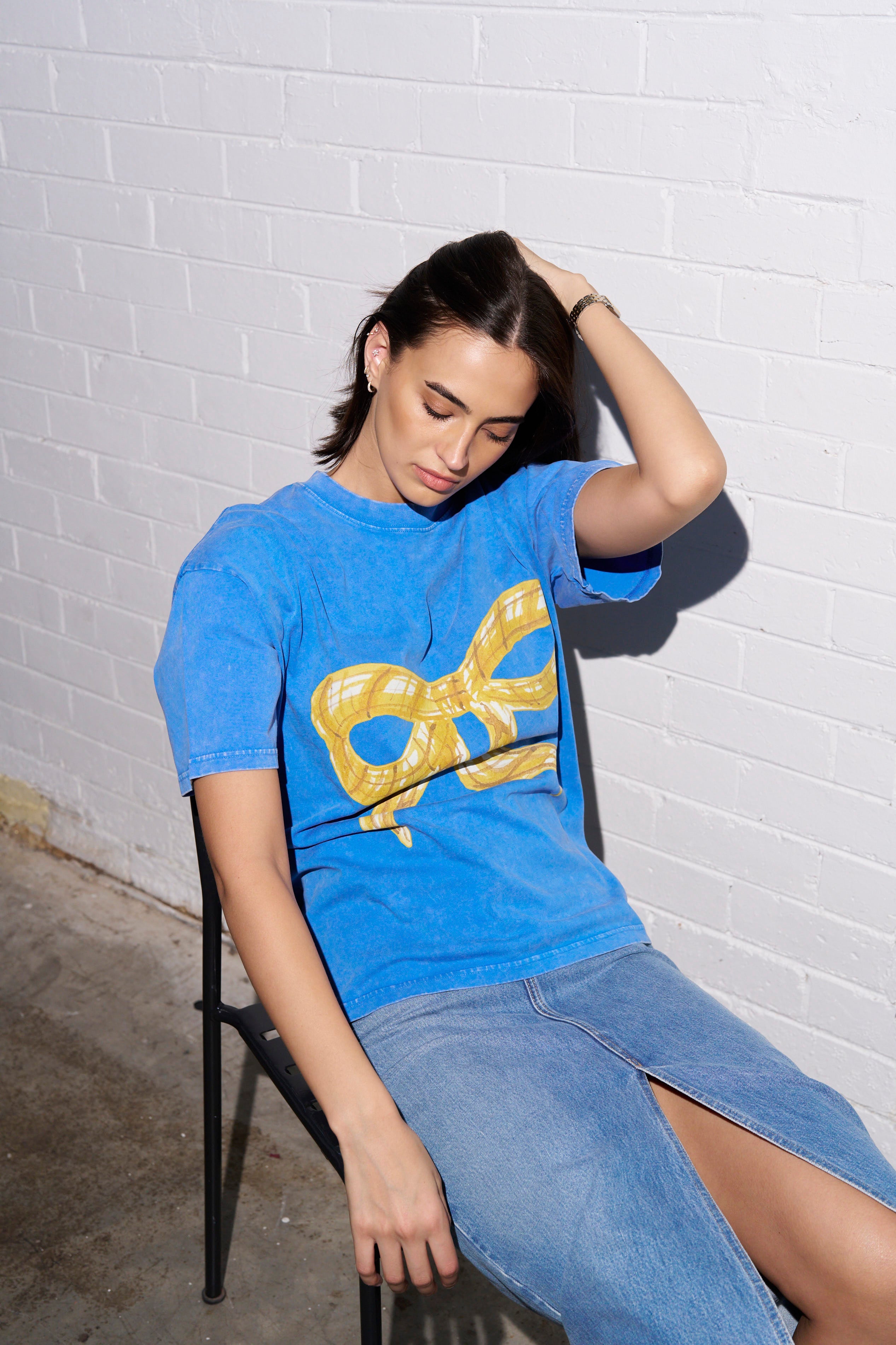 Big Bow Acid Wash - MAKU THE LABEL 