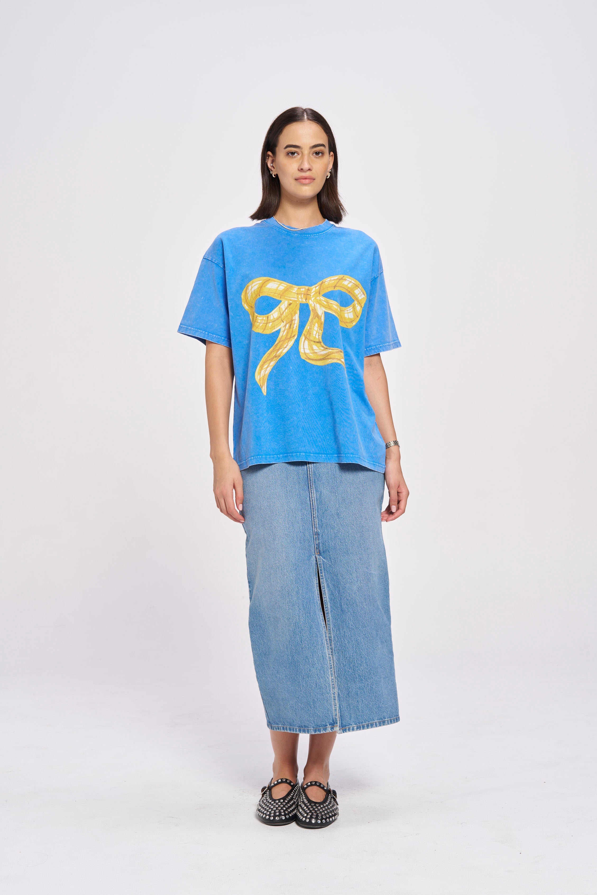 Big Bow Acid Wash - MAKU THE LABEL 