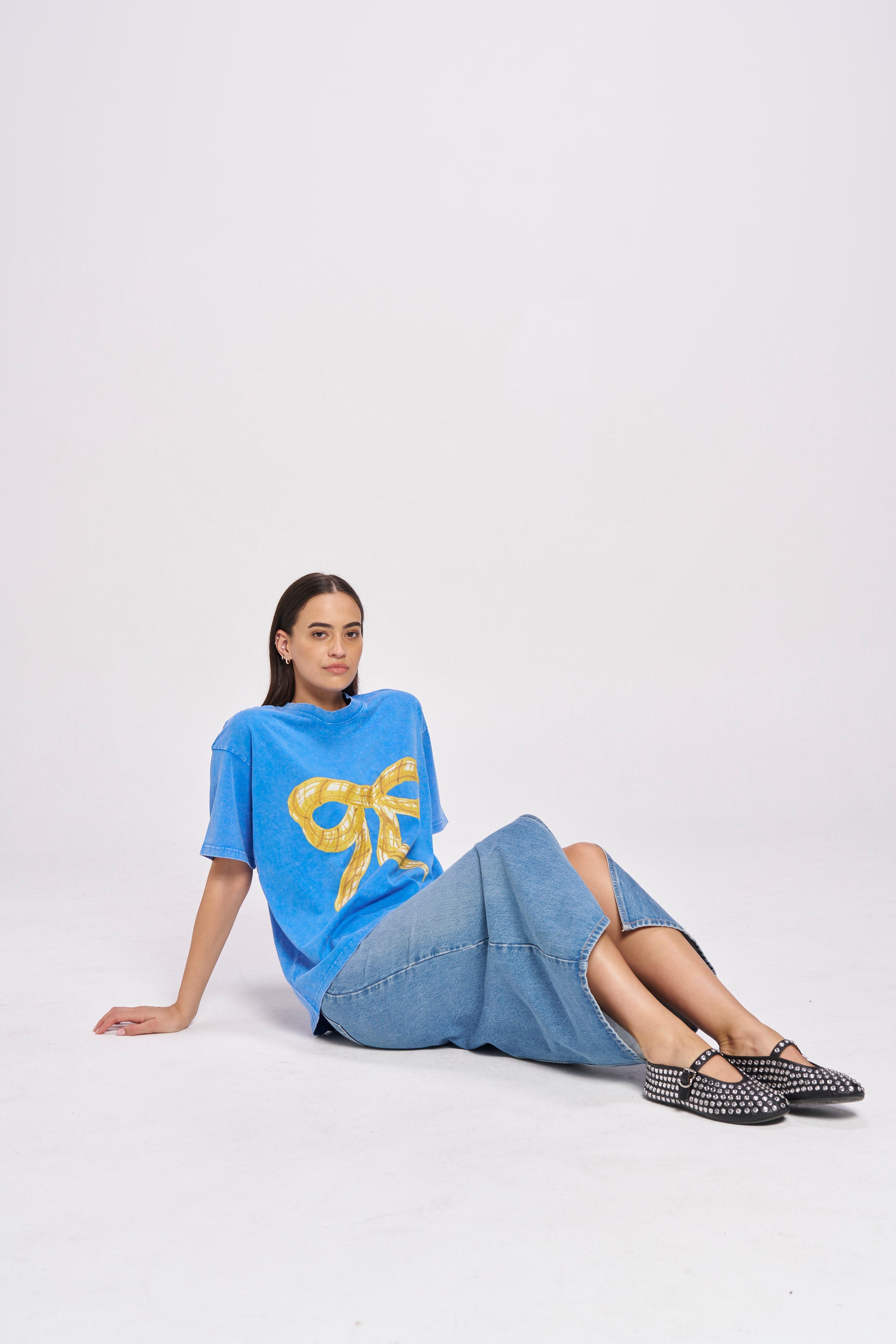 Big Bow Acid Wash - MAKU THE LABEL 