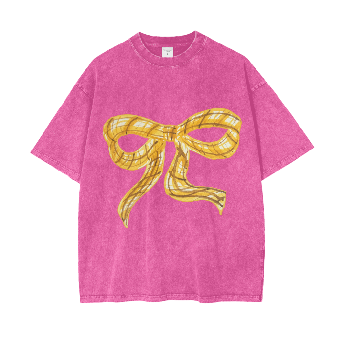Big Bow Acid Wash - MAKU THE LABEL 