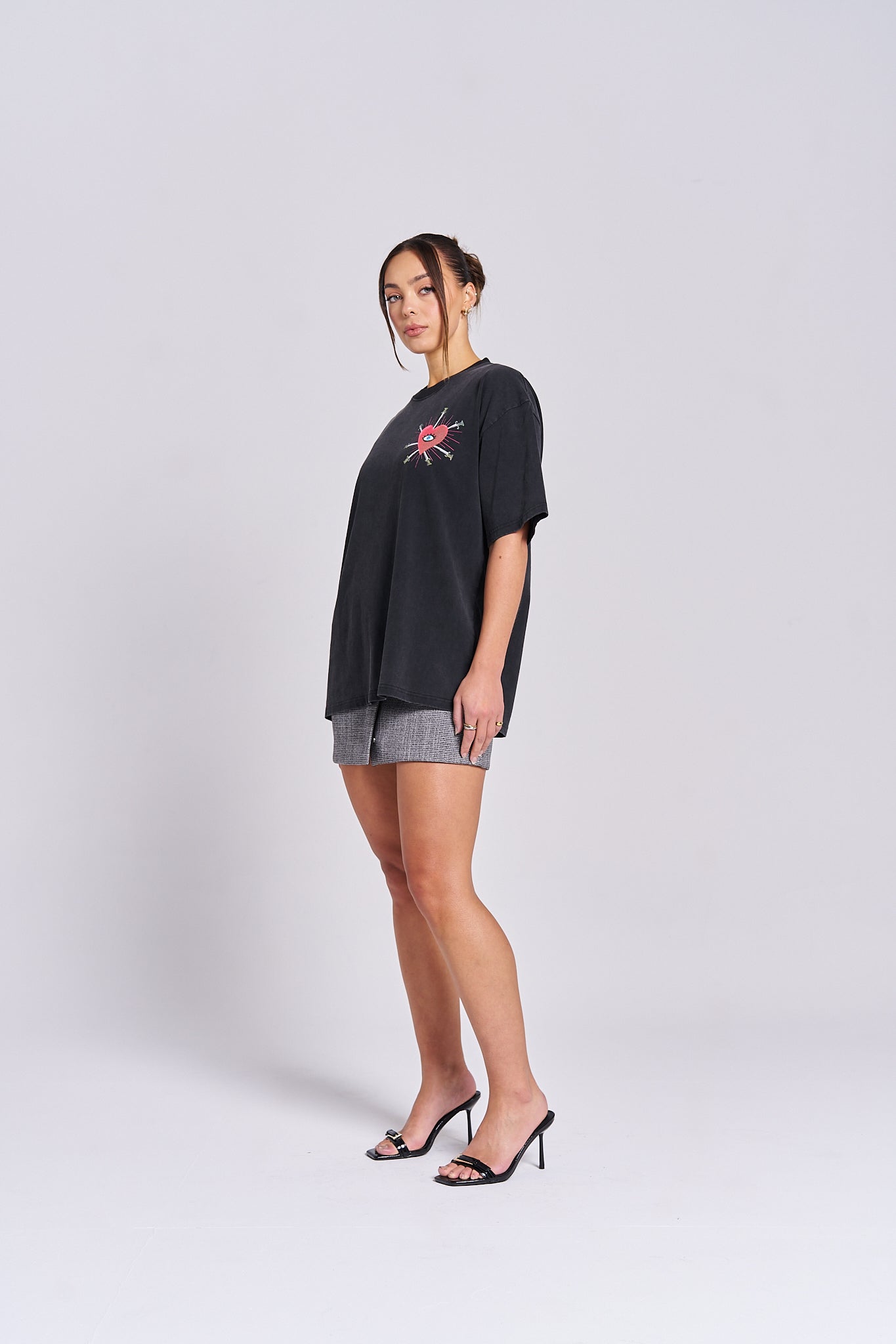 Bleeding Heart Oversize Wash Tee - MAKU THE LABEL 