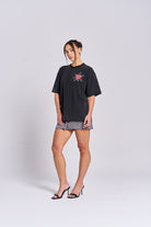 Bleeding Heart Oversize Wash Tee - MAKU THE LABEL 