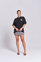 Bleeding Heart Oversize Wash Tee - MAKU THE LABEL 