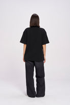 Burgundy Hearts Club Oversize Tee - MAKU THE LABEL 