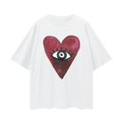 Burgundy Hearts Club Tee - MAKU THE LABEL 