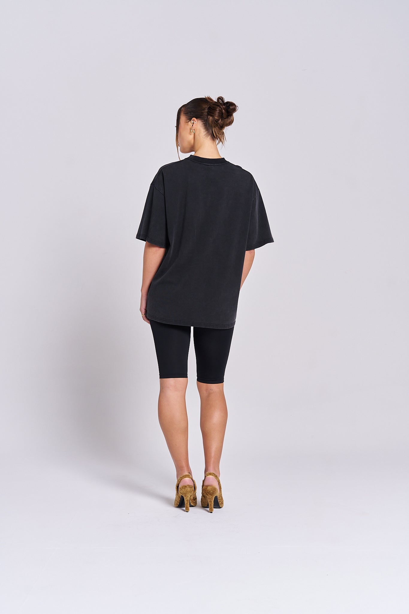 Butterfly Effect Acid Wash Oversize Tee - MAKU THE LABEL 