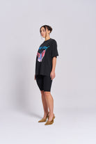 Butterfly Effect Acid Wash Oversize Tee - MAKU THE LABEL 