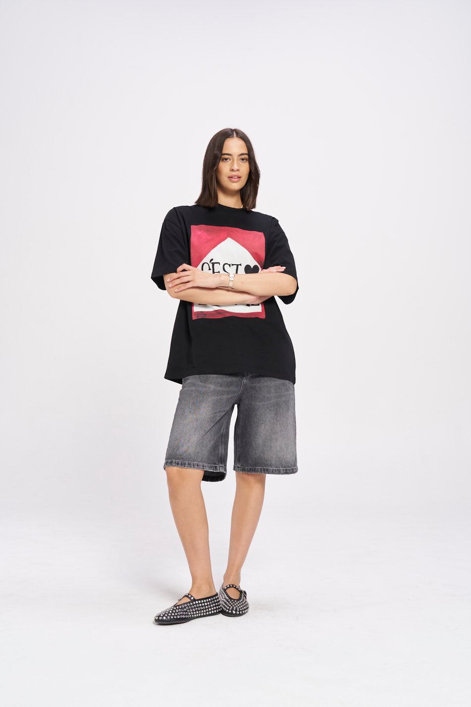 C'Est La Vie Oversize Tee - MAKU THE LABEL 