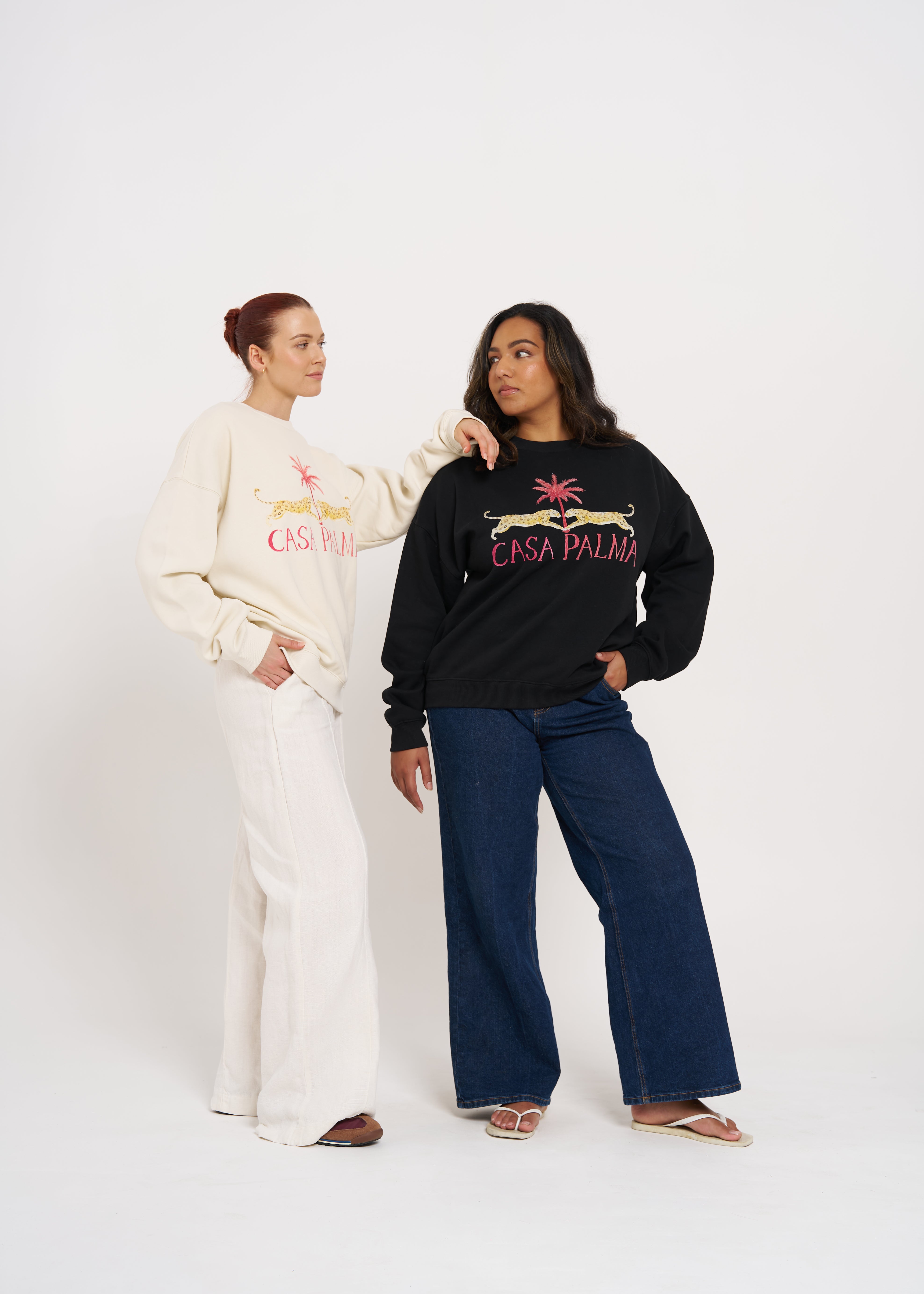 CASA PALMA FLEECE CREW - MAKU THE LABEL 