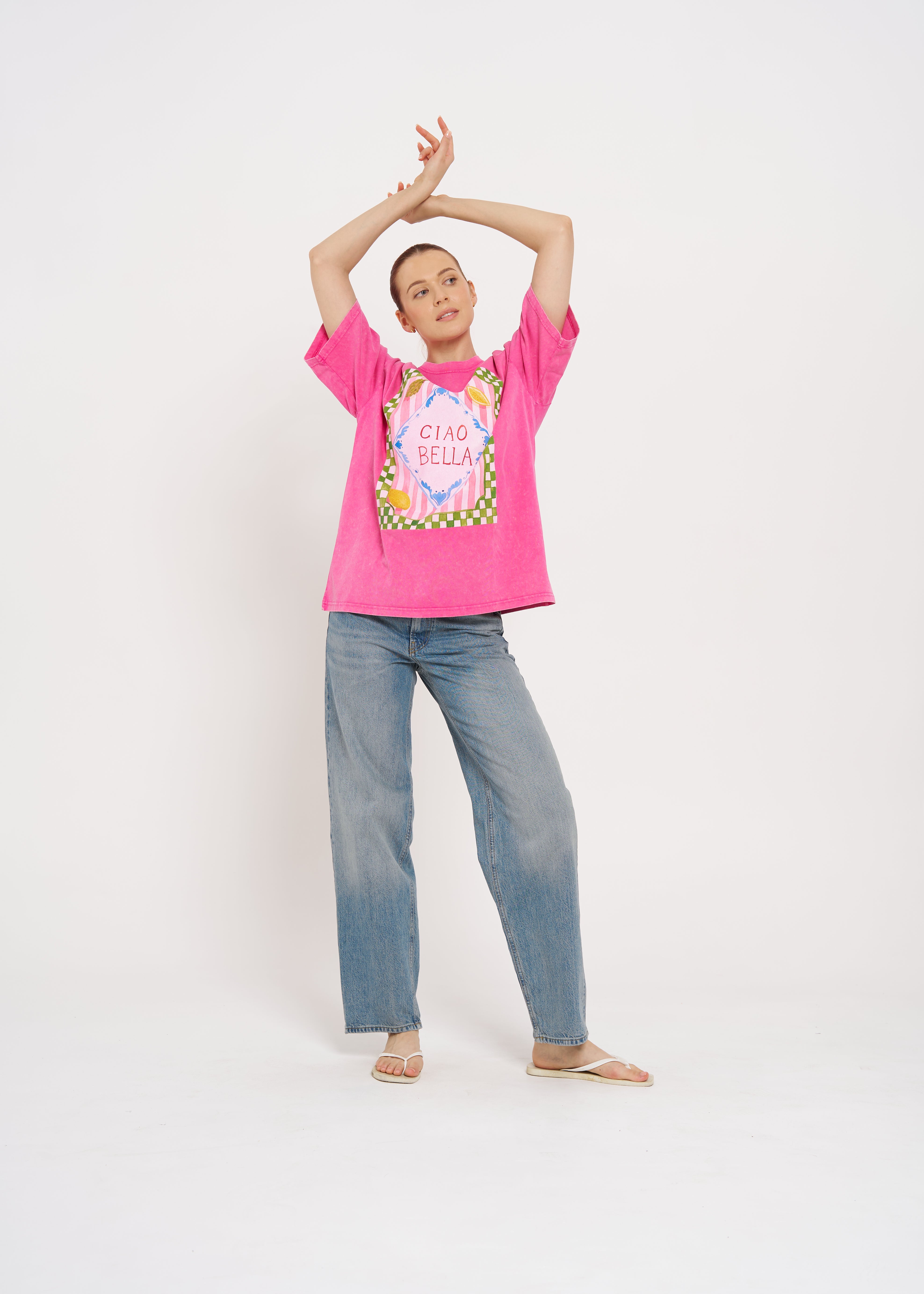 CIAO BELLA OVERSIZE TEE - MAKU THE LABEL 