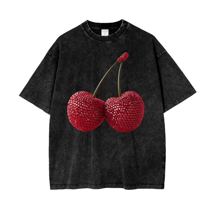 Cherry Baby Acid Wash - MAKU THE LABEL 
