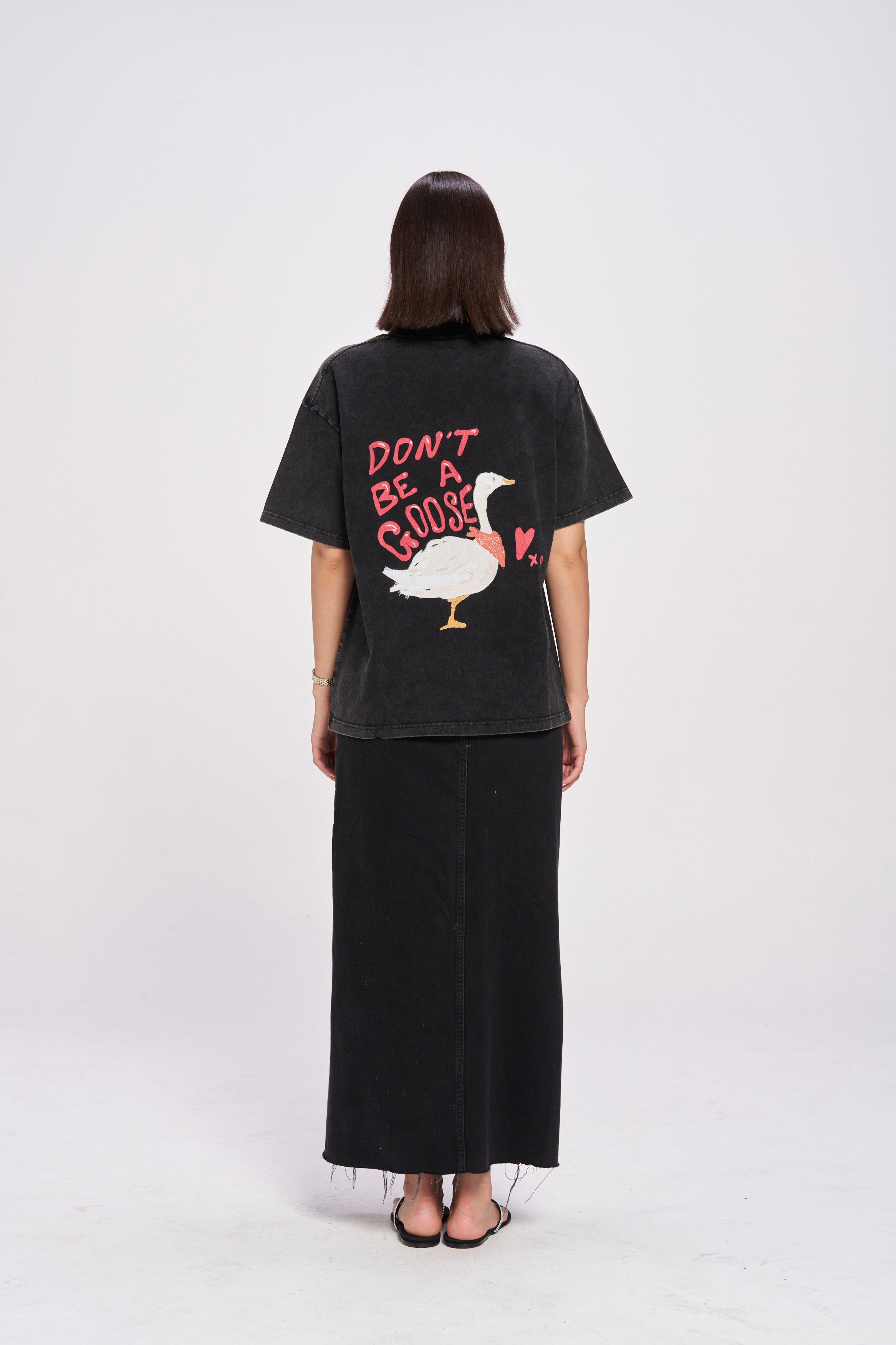 Don't Be A Goose Oversize Tee - MAKU THE LABEL 