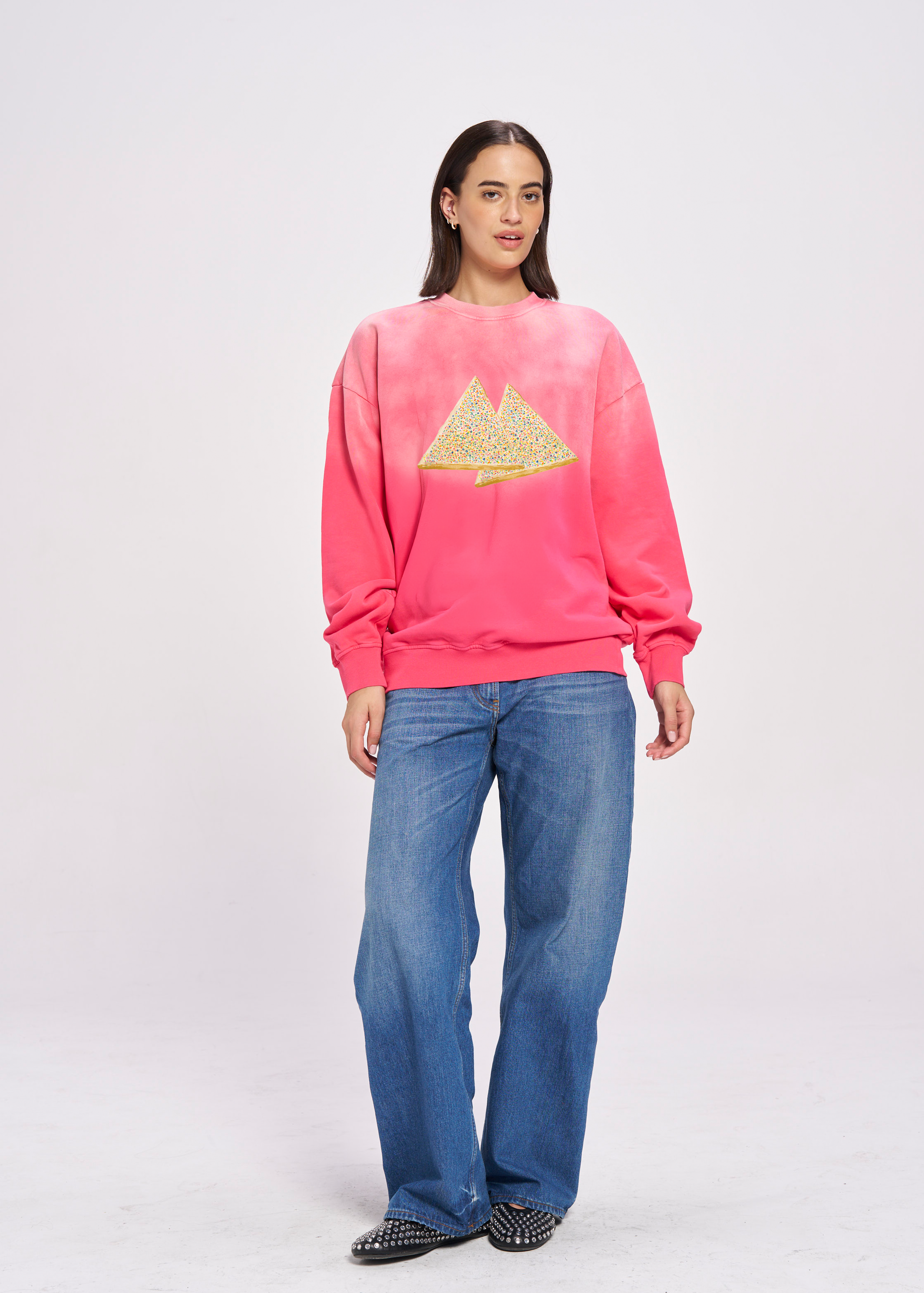Fairy Bread Acid wash Crew - MAKU THE LABEL 