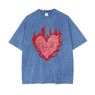 Fiery Oversize Snow Wash Tee - MAKU THE LABEL 