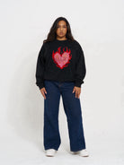 Fiery crew neck sweat - MAKU THE LABEL 