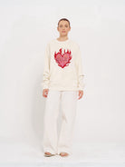 Fiery crew neck sweat - MAKU THE LABEL 
