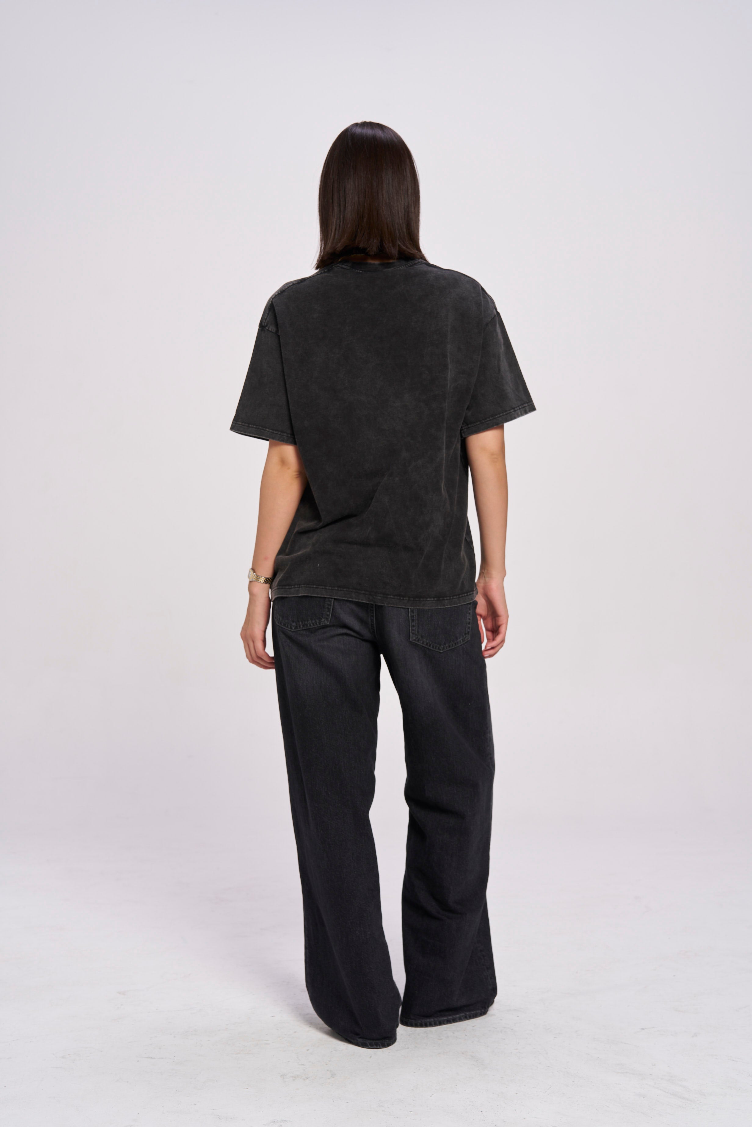 Flaming Love Snow Wash Oversize - MAKU THE LABEL 