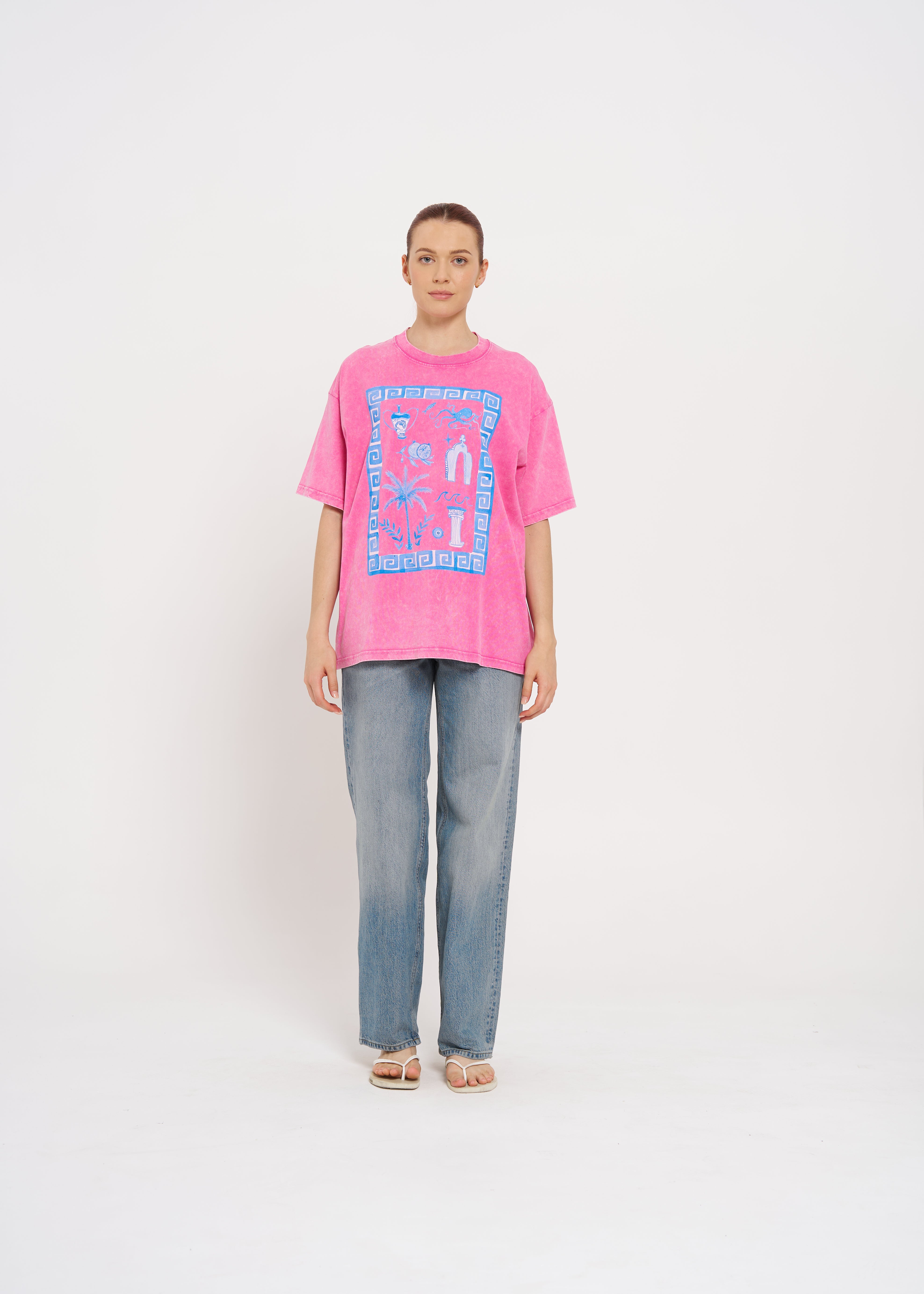 GREEK GODDESS OVERSIZE TEE - MAKU THE LABEL 