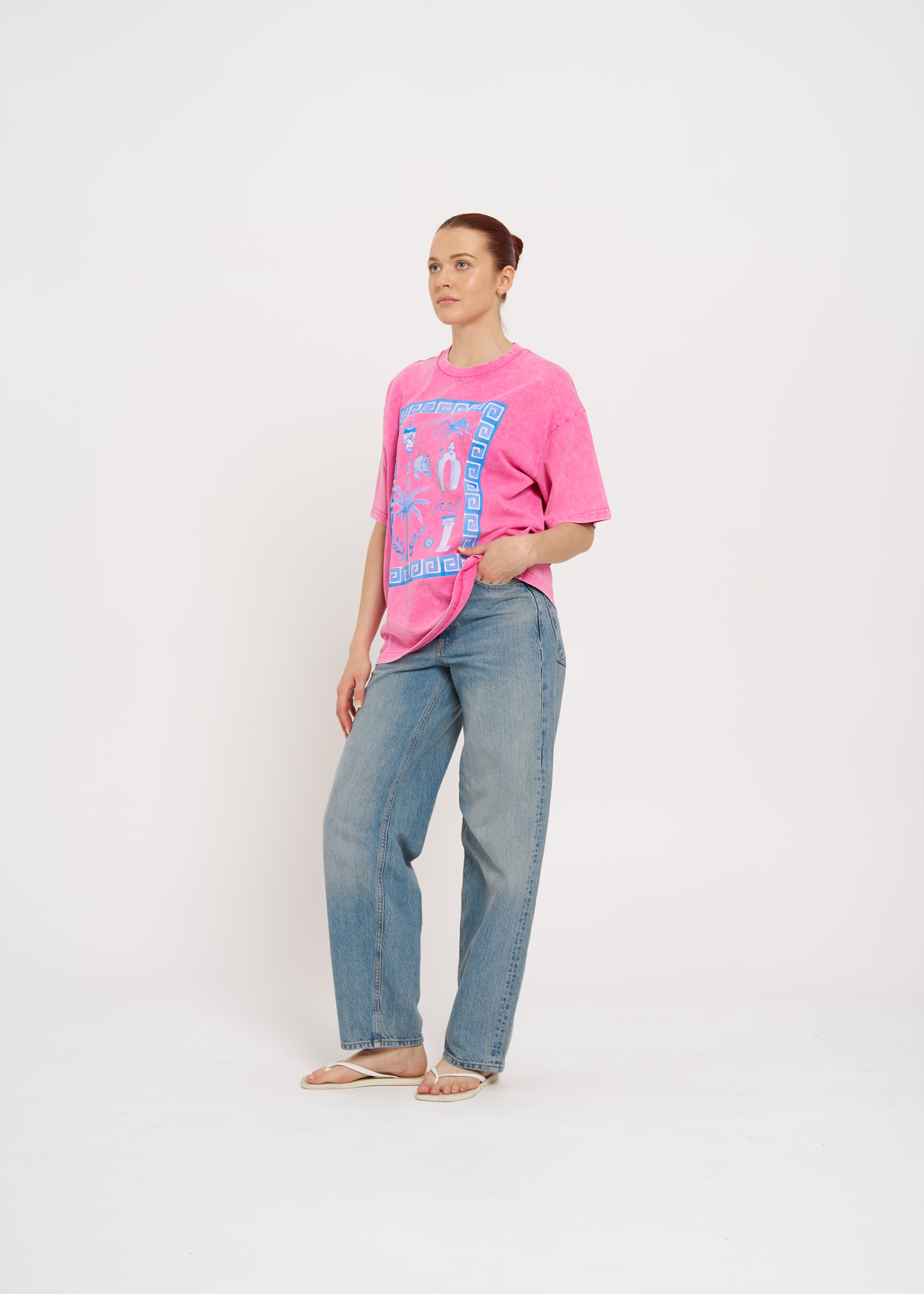 GREEK GODDESS OVERSIZE TEE - MAKU THE LABEL 