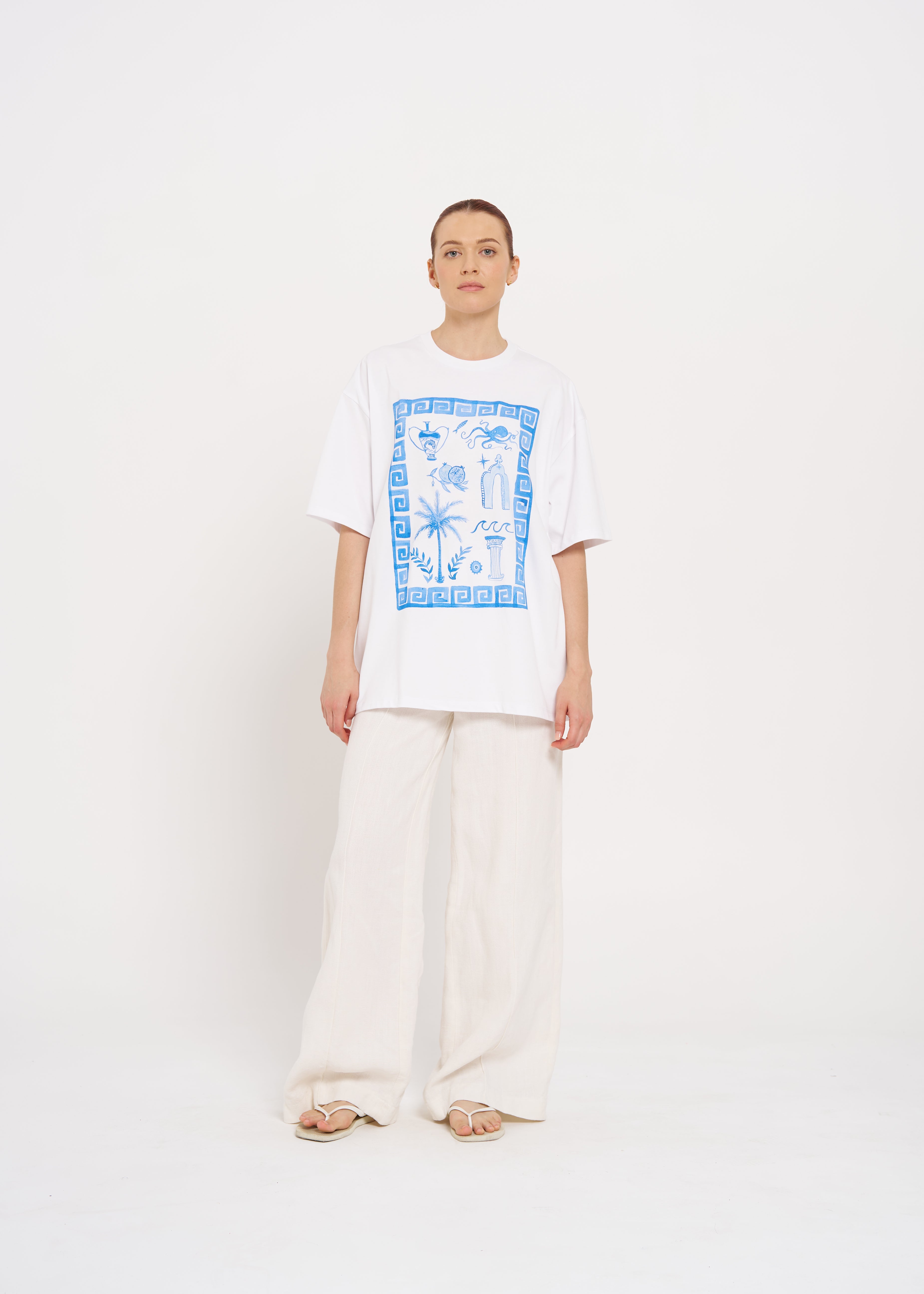 GREEK GODDESS OVERSIZE TEE - MAKU THE LABEL 